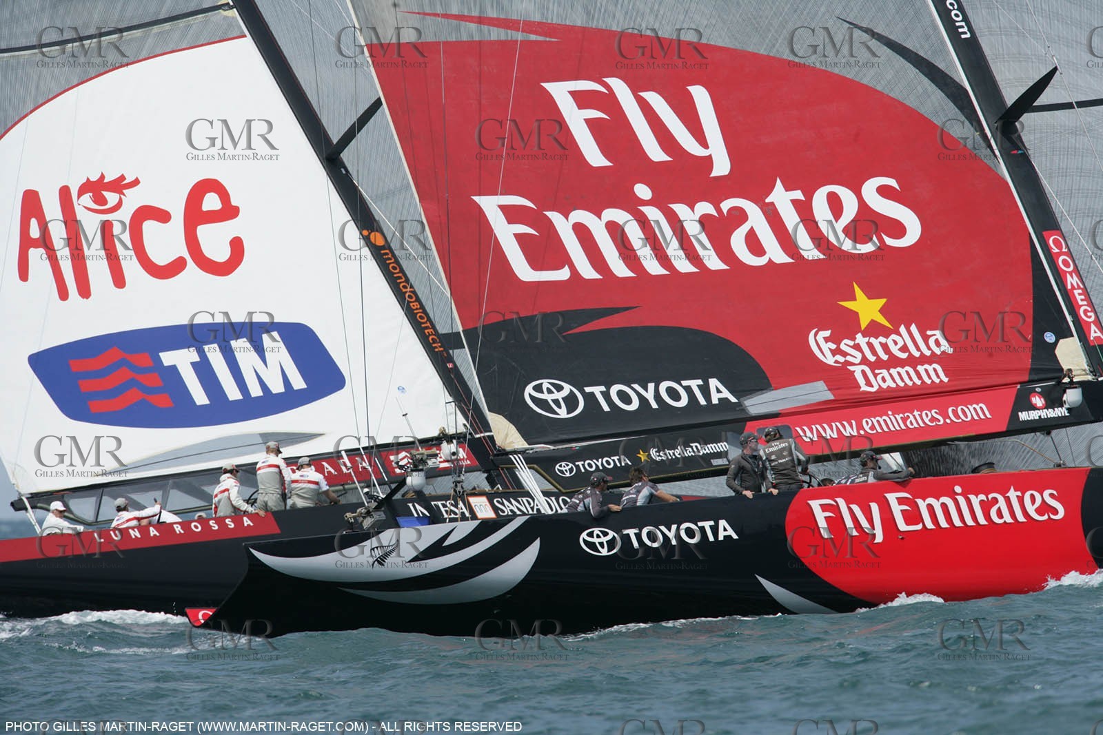 01 06 2007-Valencia (Spain)- 32nd America's Cup - Louis Vuitton Cup Final - Day 1