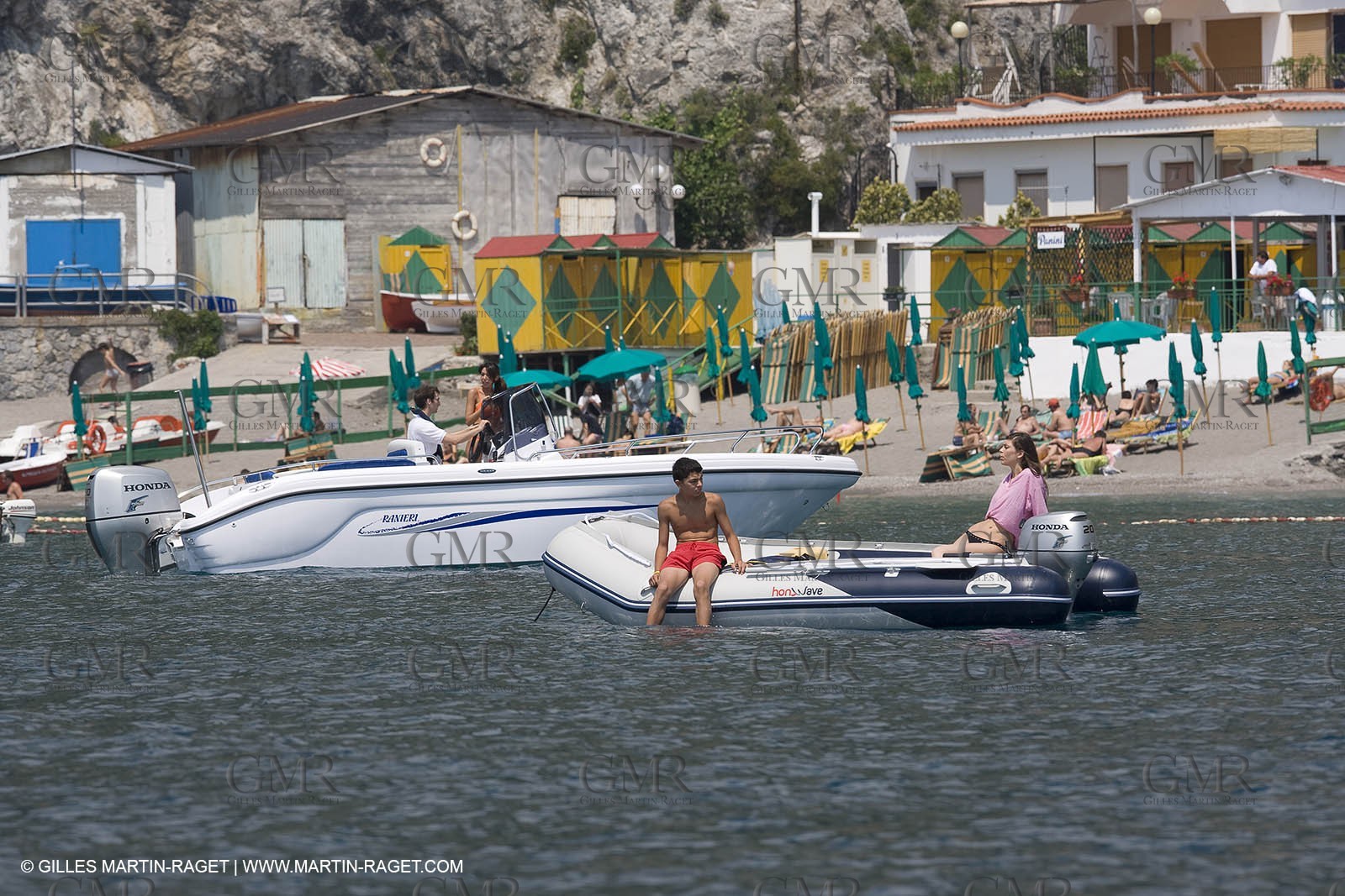 Motor boat mooring