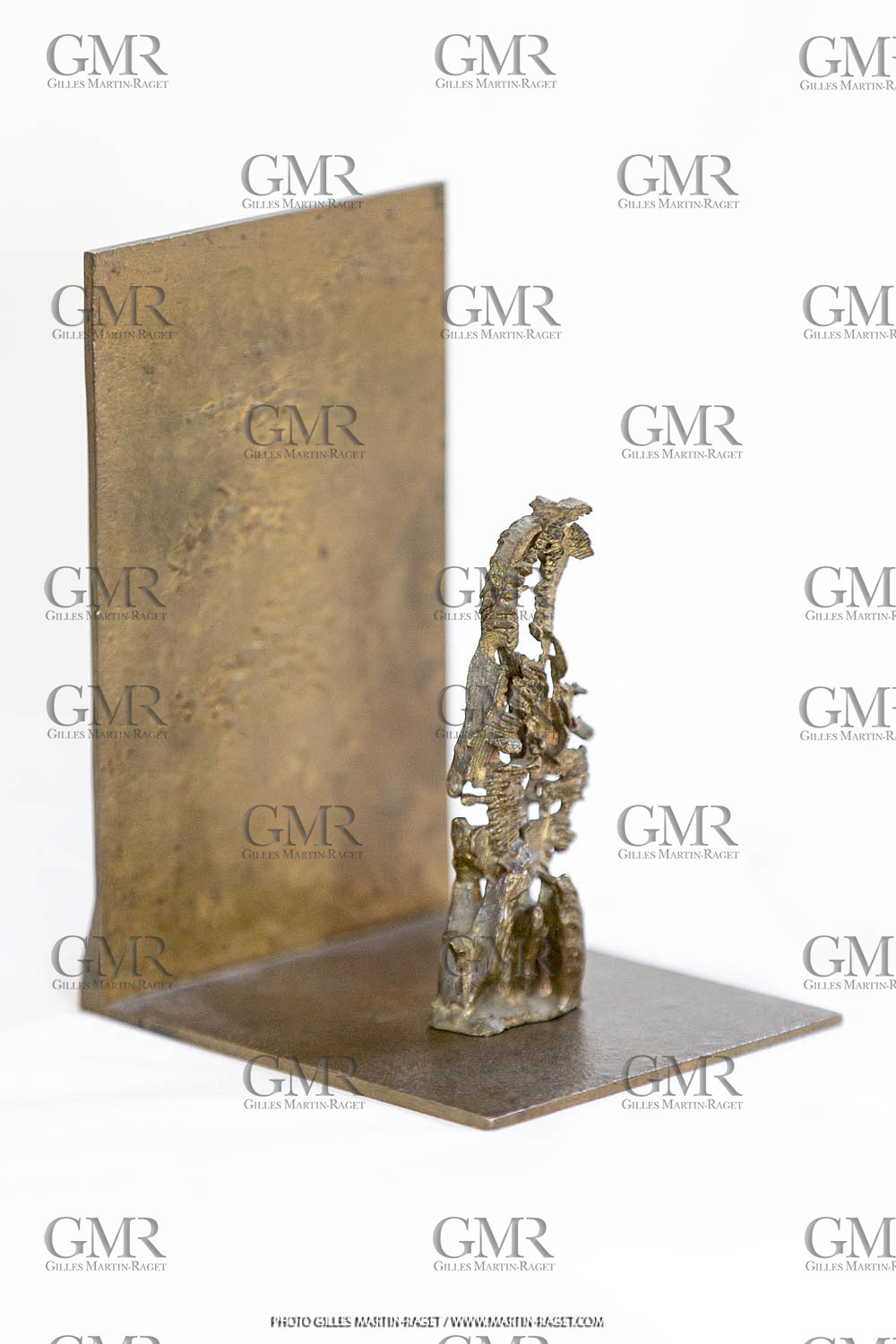 06 03 2016, Saint Etienne du Grès (FRA,13), Oeuvre de Germaine Richier, Seiche n° 27 sur équerre, 1955-56