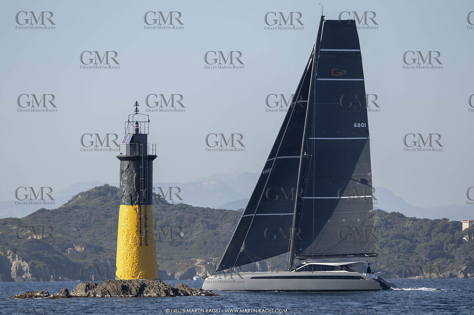 16 02 2019, Porquerolles (FRA,83), Gunboat 68 sail testing  3