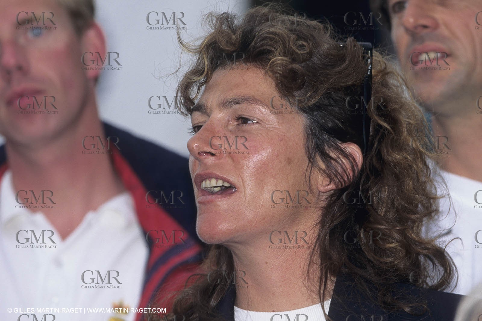 Arrivée Transat AG2R 1996, Florence Arthaud (2ème)