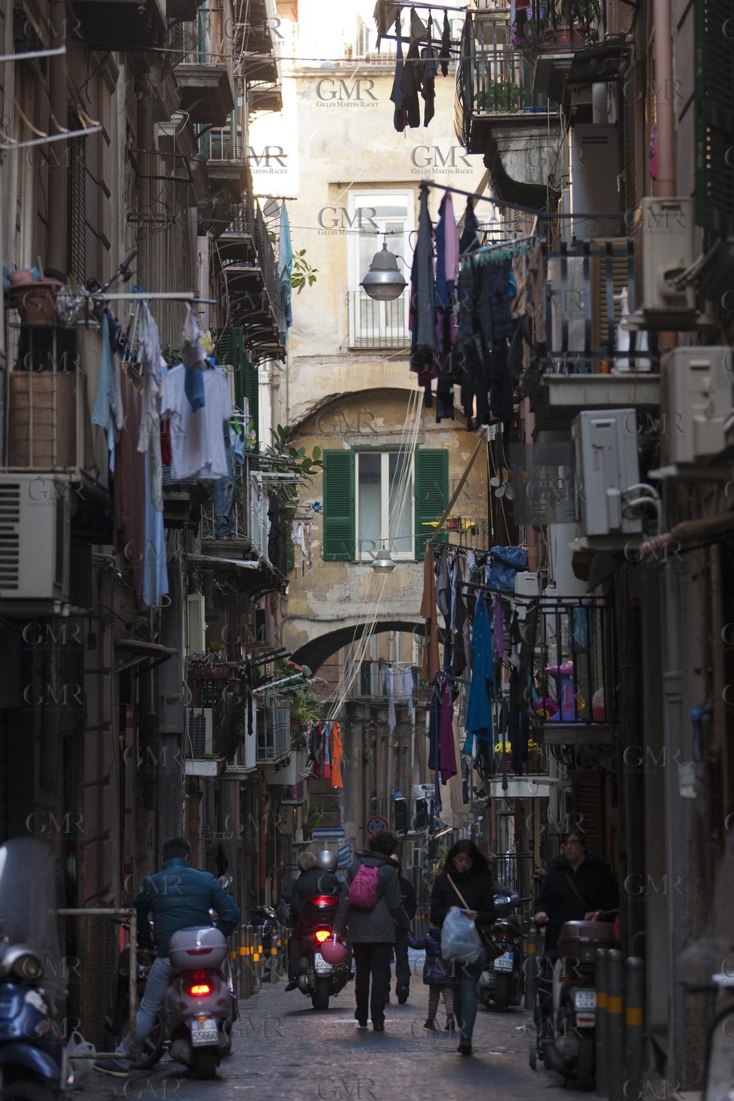 24 02 2012 - Naples (ITA) - 34th America's Cup - America's Cup World Series Naples 2012 - Naples Preview - Naples hisrtoric center streets