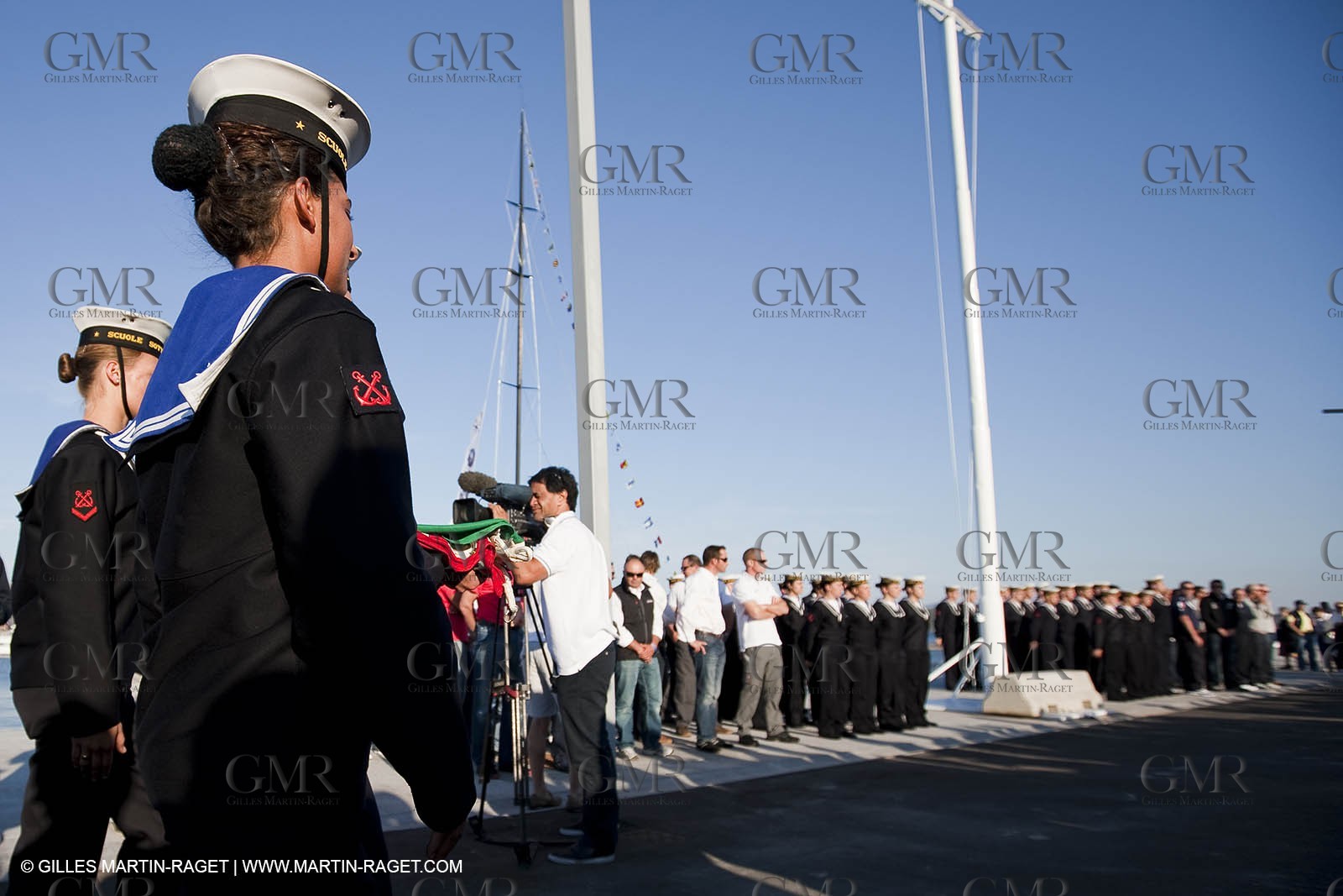 19 05 2010 - La Maddalena (ITA, Sardinia) Louis Vuitton Trophy - BMW ORACLE Racing -  - Opening Ceremony - Draw