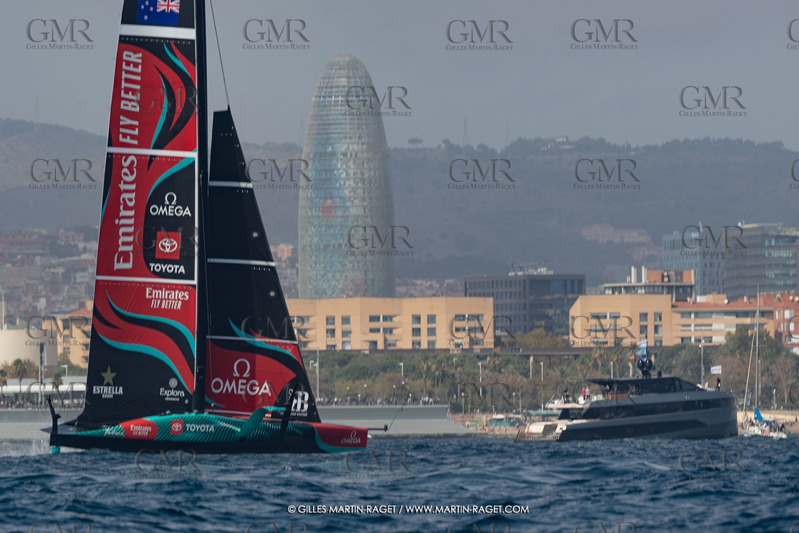 13 10 2024, Barcelona (ESP), Louis Vuitton 37th America's Cup, Final Match, Race Day 2, race 3