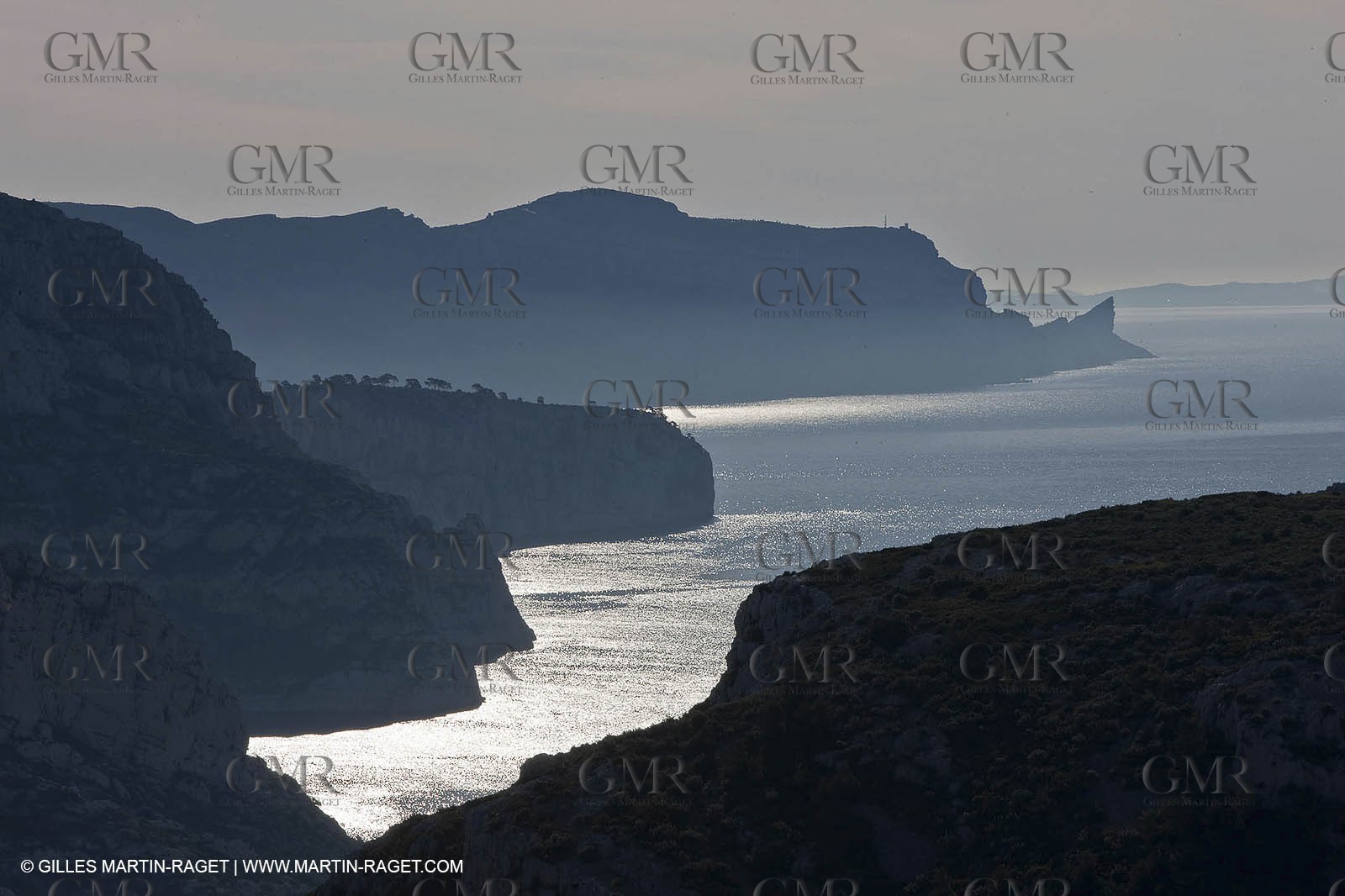 04 04 2009 - Marseille (FRA, 13) - Les Calanques as seen from the Baou Rond summit (Sormiou heights)