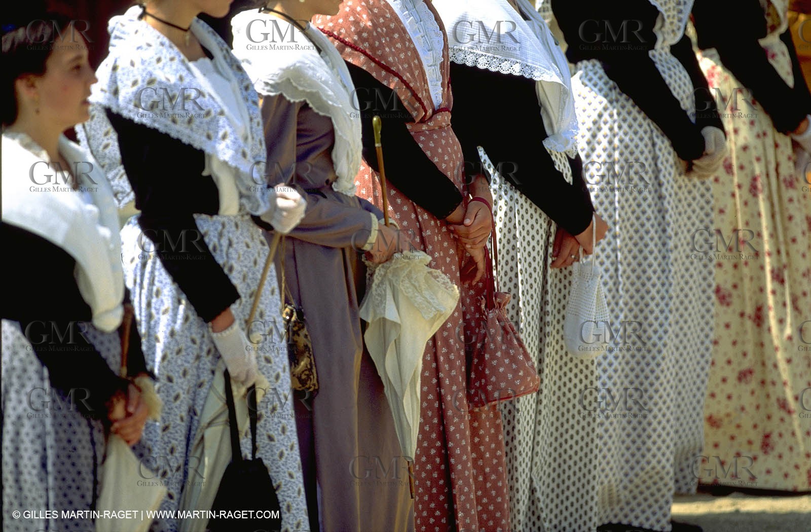Women of Arles in traditional costume