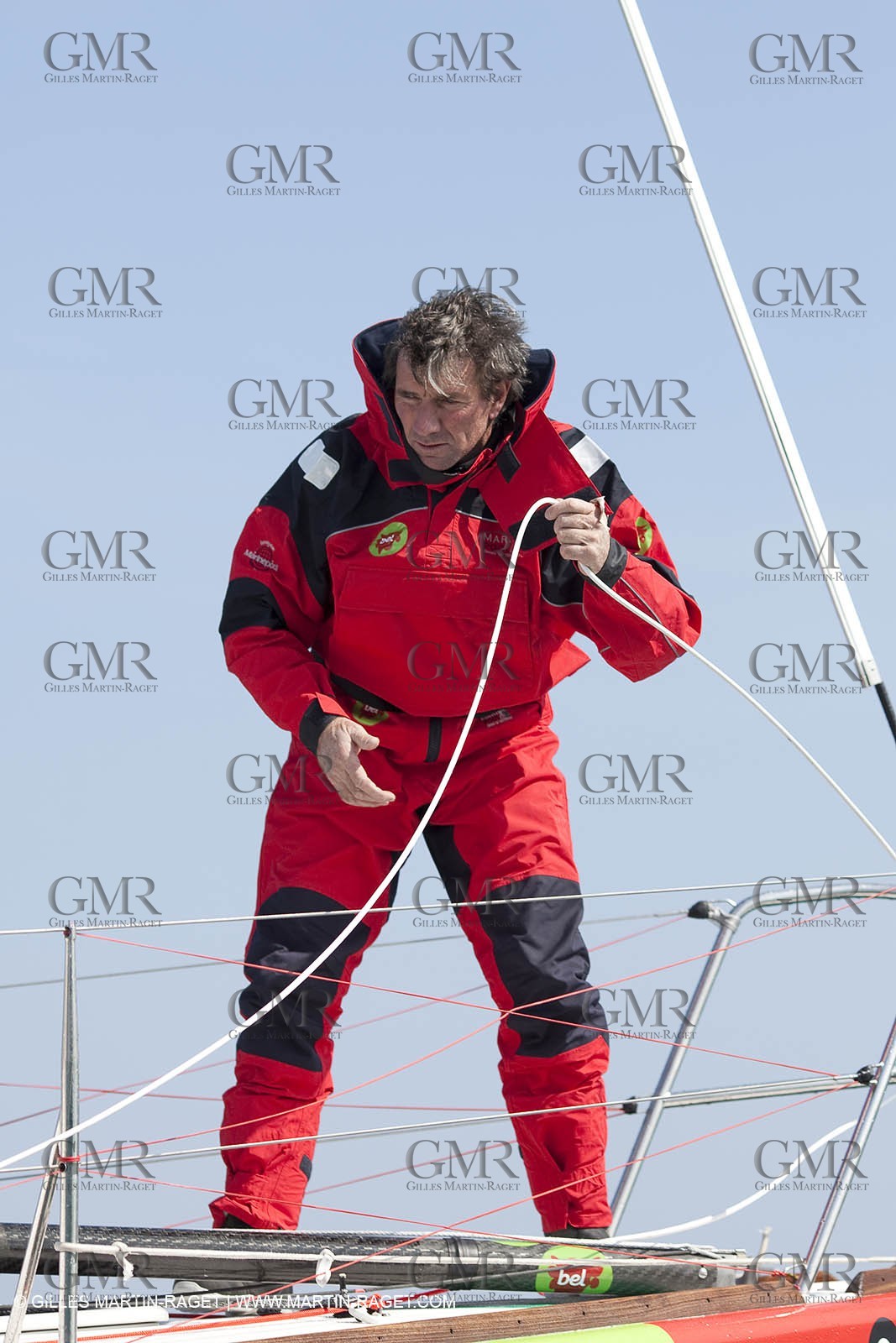13 03 2010 -  La Grande Motte   Port Camargue (FRA) - Groupe Bel - Kito de Pavant   Sebastien Audigane training for Transat AG2R