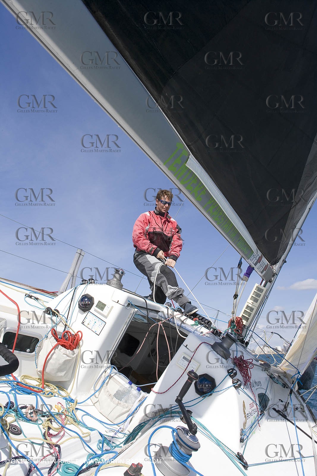 27 03 08- La Grande Motte- (FRA,34) Transat AG2R 2008- Jean-Paul Mouren- Laurent Pellecuer