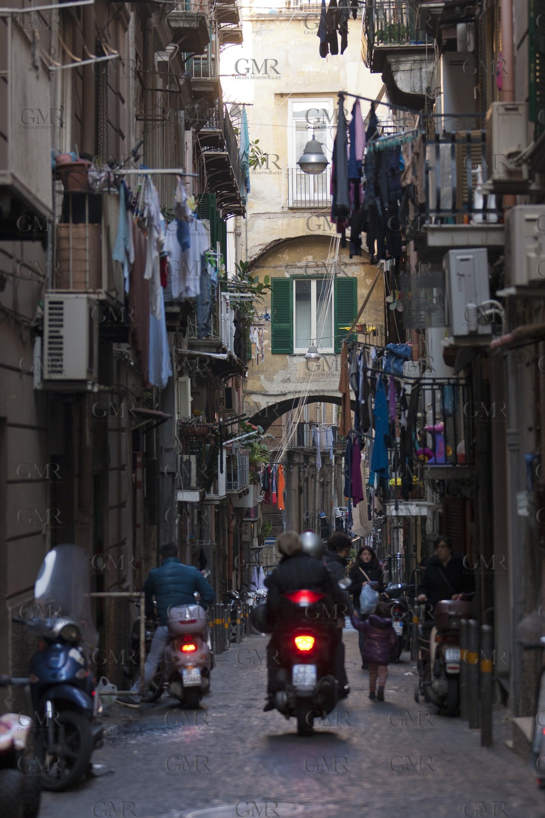 24 02 2012 - Naples (ITA) - 34th America's Cup - America's Cup World Series Naples 2012 - Naples Preview - Naples hisrtoric center streets