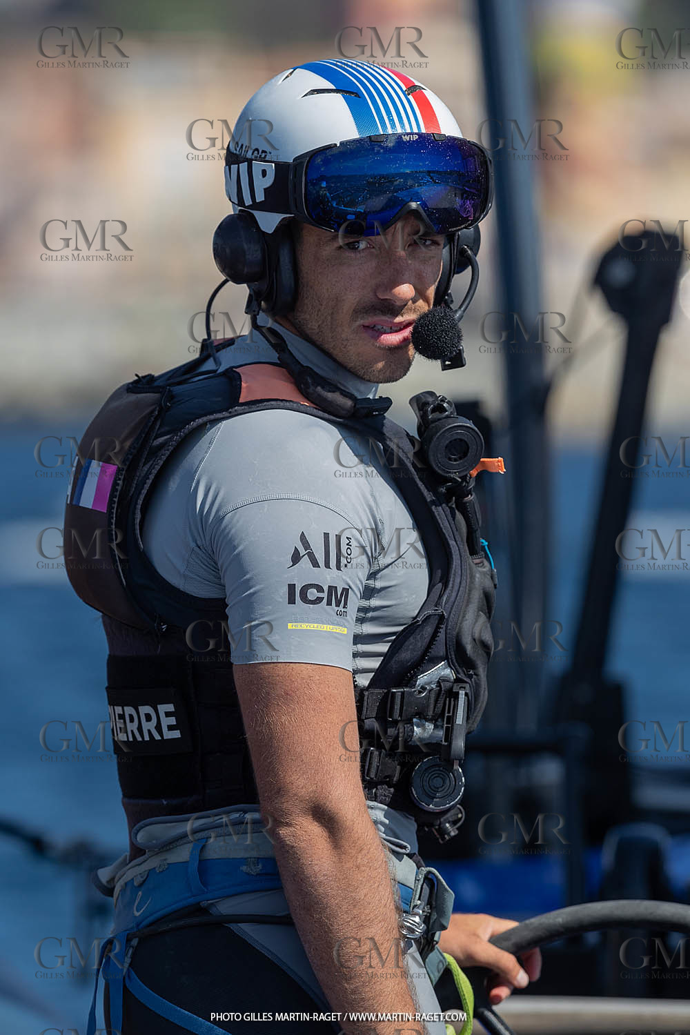 08 09 2023, Saint-Tropez (FRA,83), France SailGP 2023, Official trainings, Quentin Delapierre