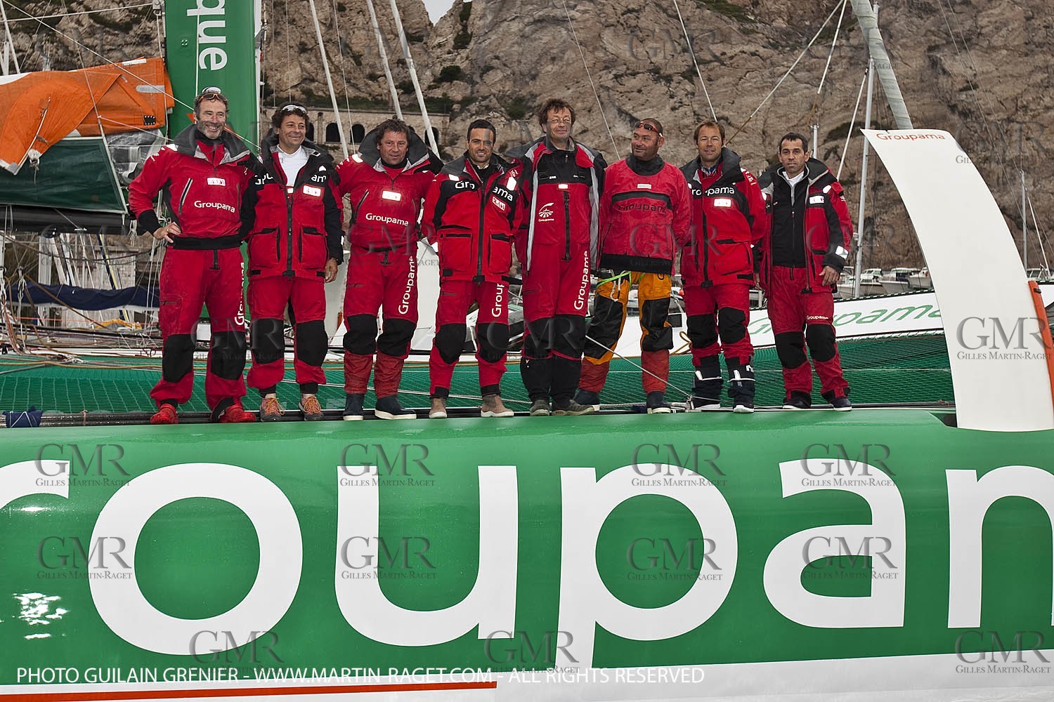 05 14 09 - Marseilles - Mediterranean Record - Groupama 3 - Franck Cammas - G Class - Start from Marseilles to Carthage (Tunisia)