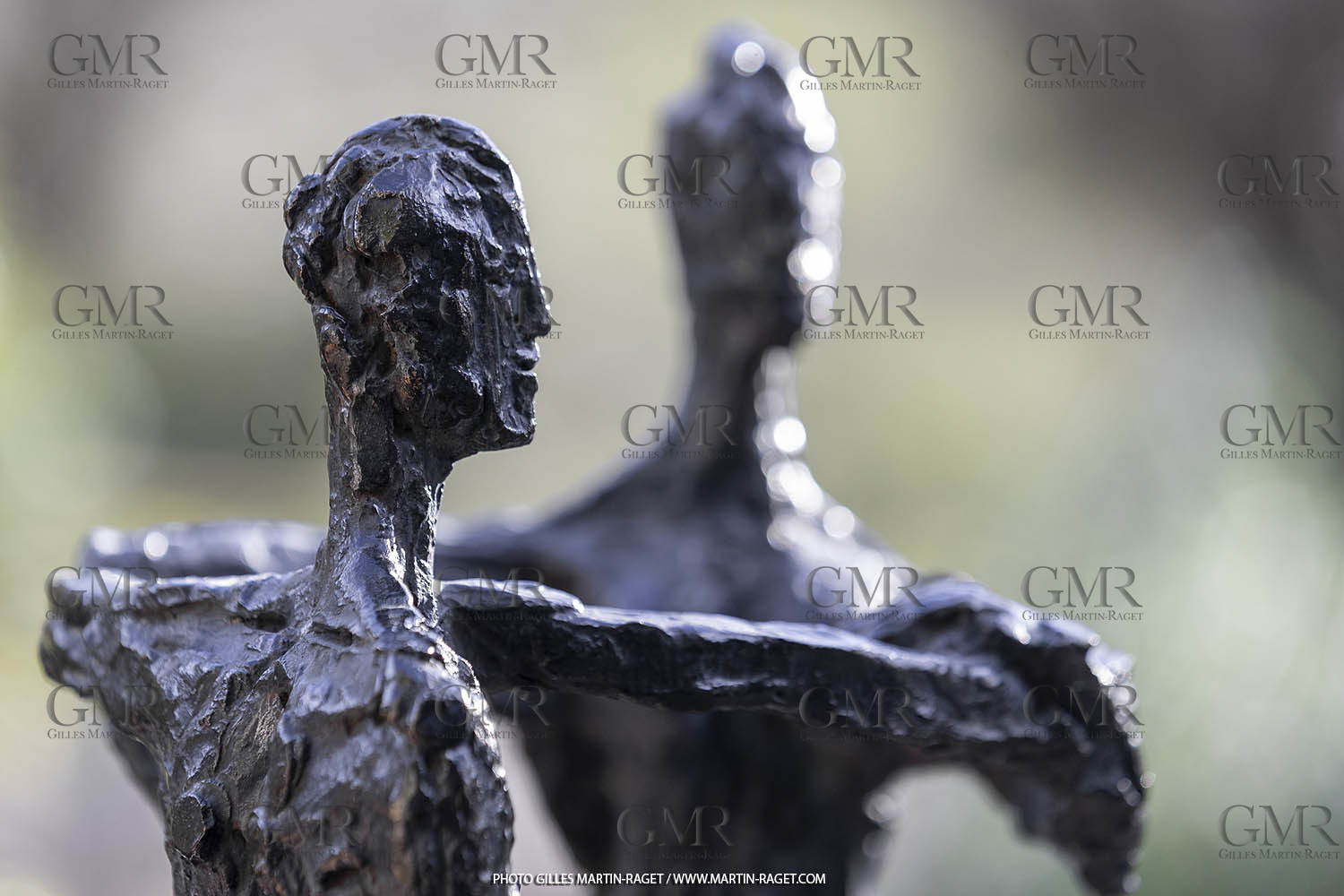 19 02 2020, St Rémy de Provence (FRA,13), Oeuvre de Germaine Richier, Le Sablier III 1953, Bronze patiné foncé, Epreuve d'exposition, 68,5 x 31 x 28 cm, collection particulière