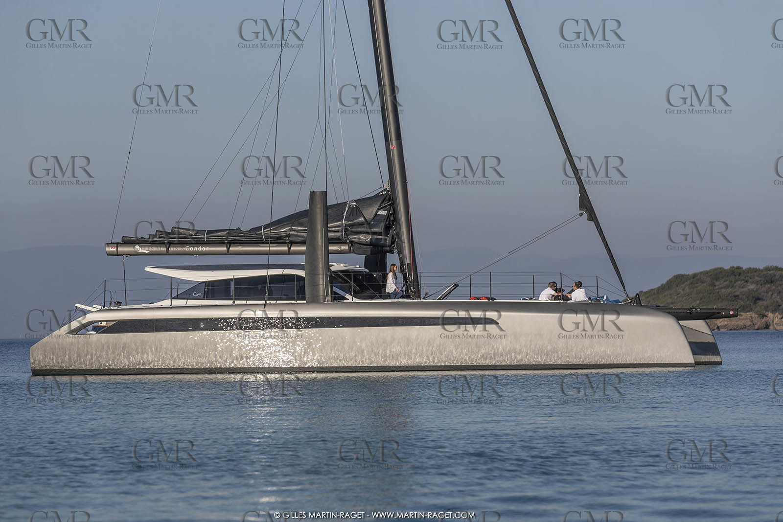 16 02 2019, Porquerolles (FRA,83), Gunboat 68 sail testing  3