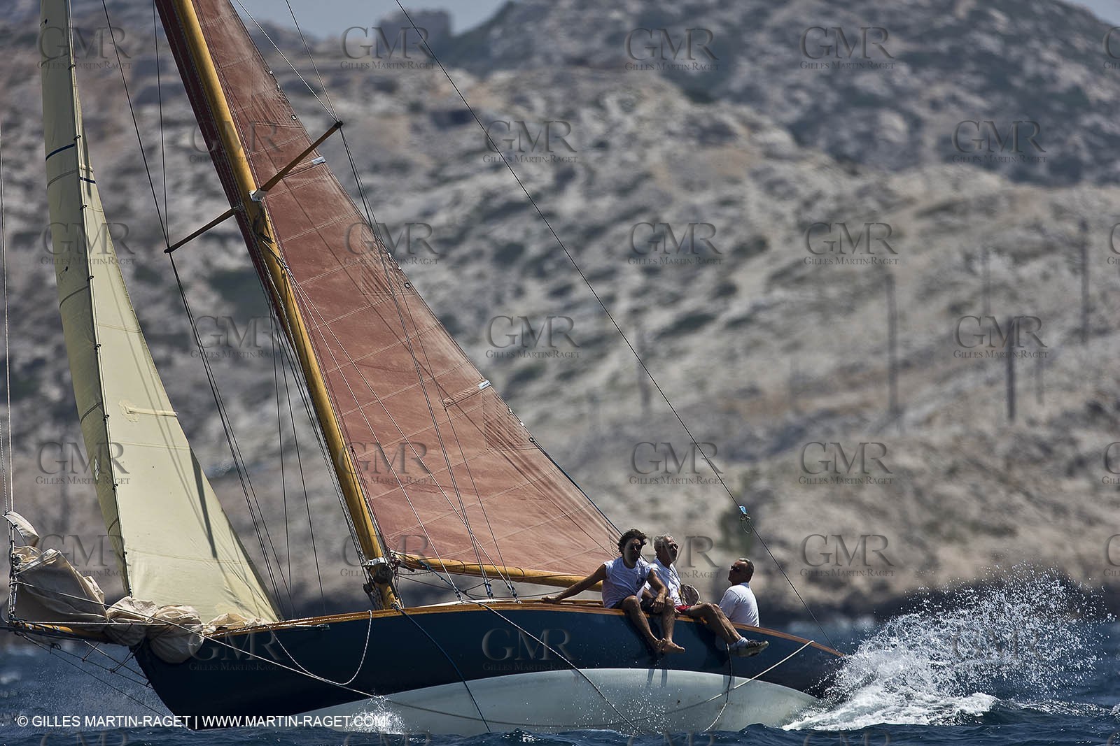Sailing, Classic yachts, Voiles Vieux Port 2009, Marseille (FRA)