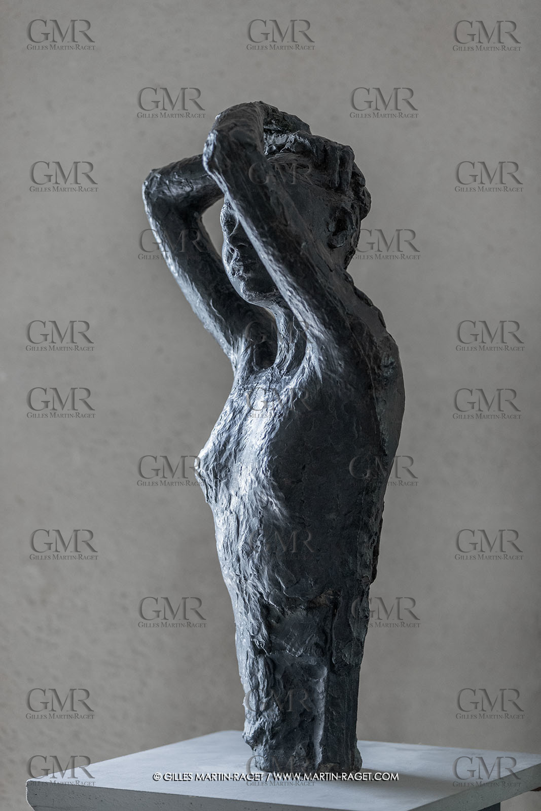 01 06 2023, St Rémy de Provence, Oeuvre de Germaine Richier, Sava Alexandra 1944, bronze patiné foncé, Exemplaire d'exposition, fondeur : Susse, Paris, 82,5 x 50 x 37 cm, collection famille Germaine Richier