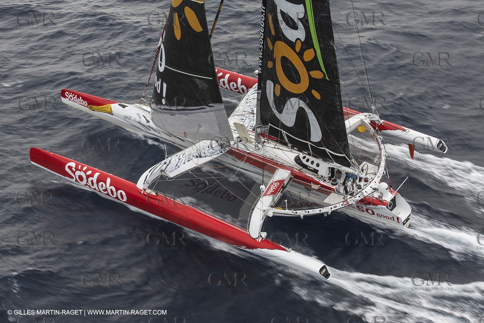 12 09 2012 - Marseille (FRA,13) - Trimaran Sodebo - Thomas Coville - Trans Mediterranée record attempt.