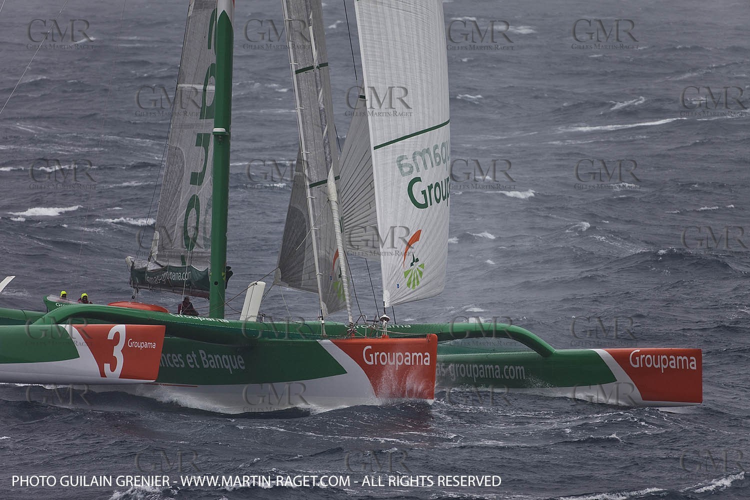05 14 09 - Marseilles - Mediterranean Record - Groupama 3 - Franck Cammas - G Class - Start from Marseilles to Carthage (Tunisia)