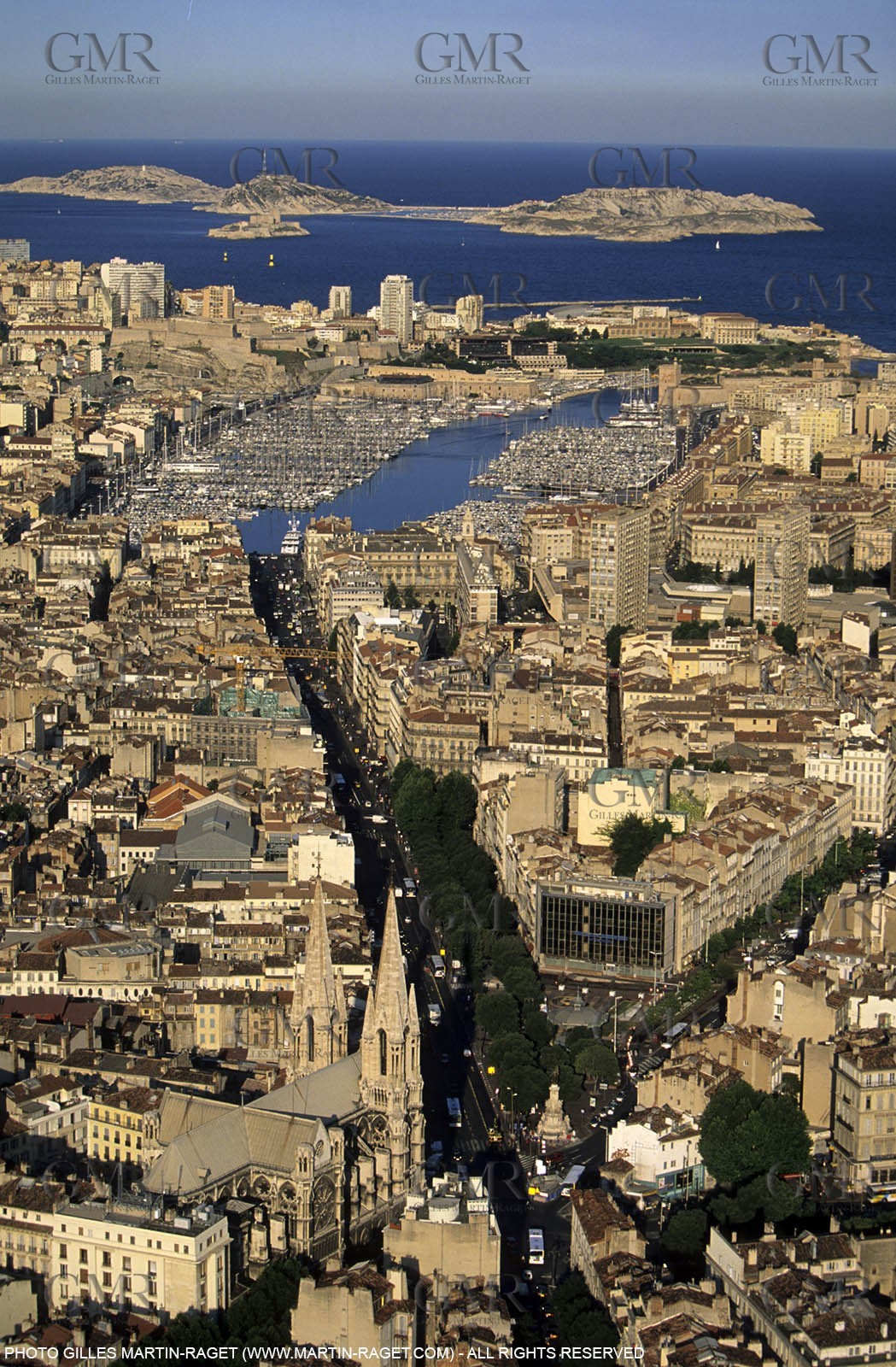 Marseilles, canebière av. and historical port