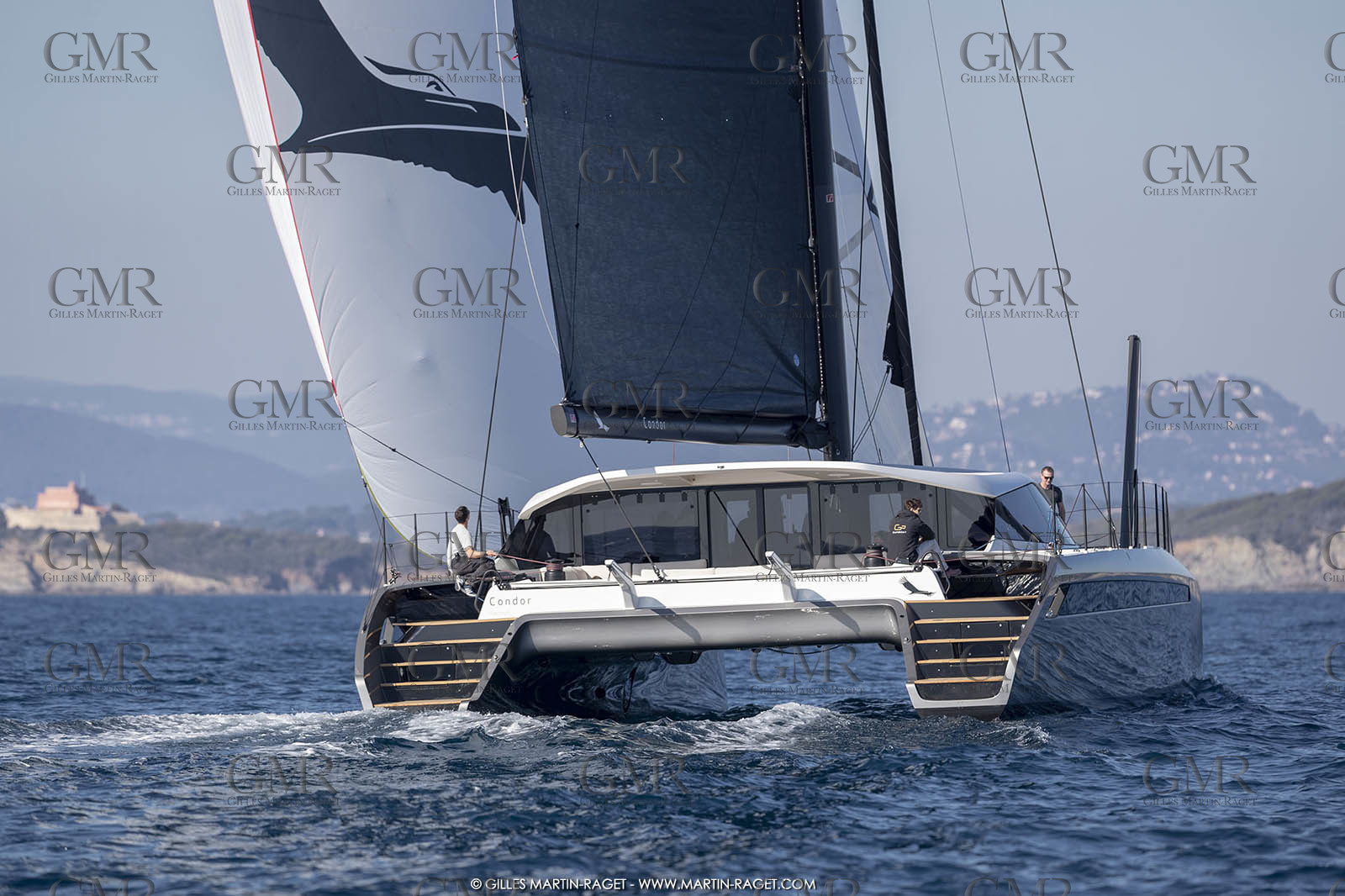 16 02 2019, Porquerolles (FRA,83), Gunboat 68 sail testing  3