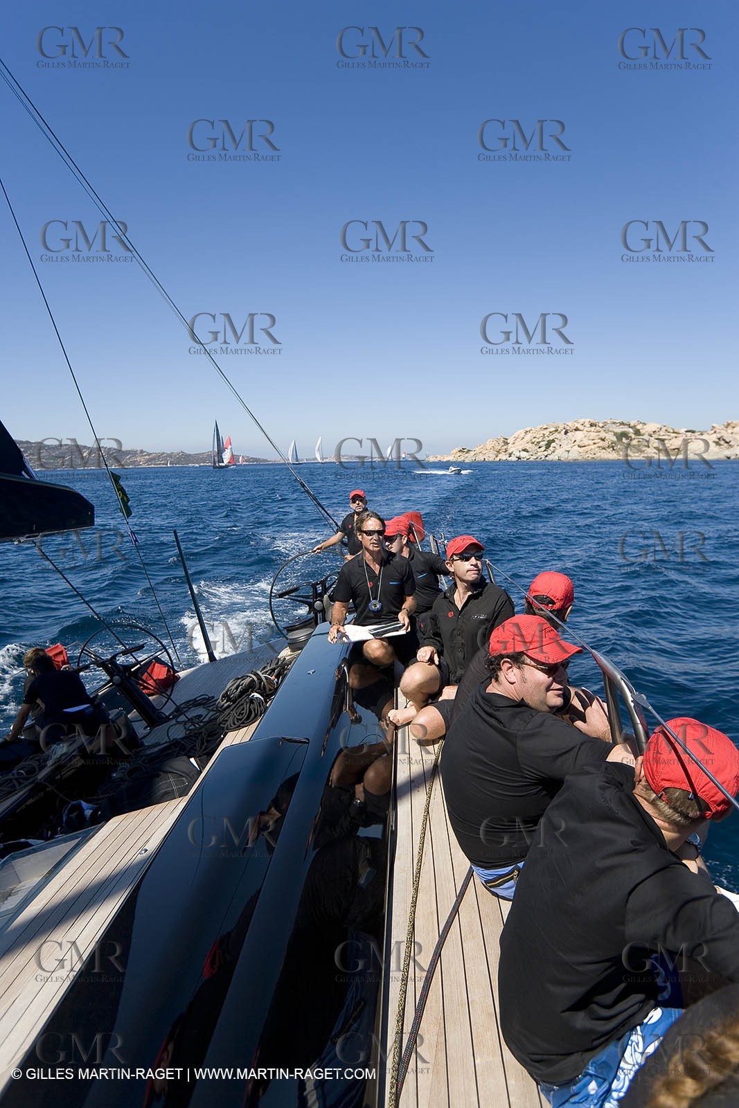 03 09 06 - Porto Cervo (Sardinia) - Maxi World Cup 2006 - Onboard Wally 90 Tango