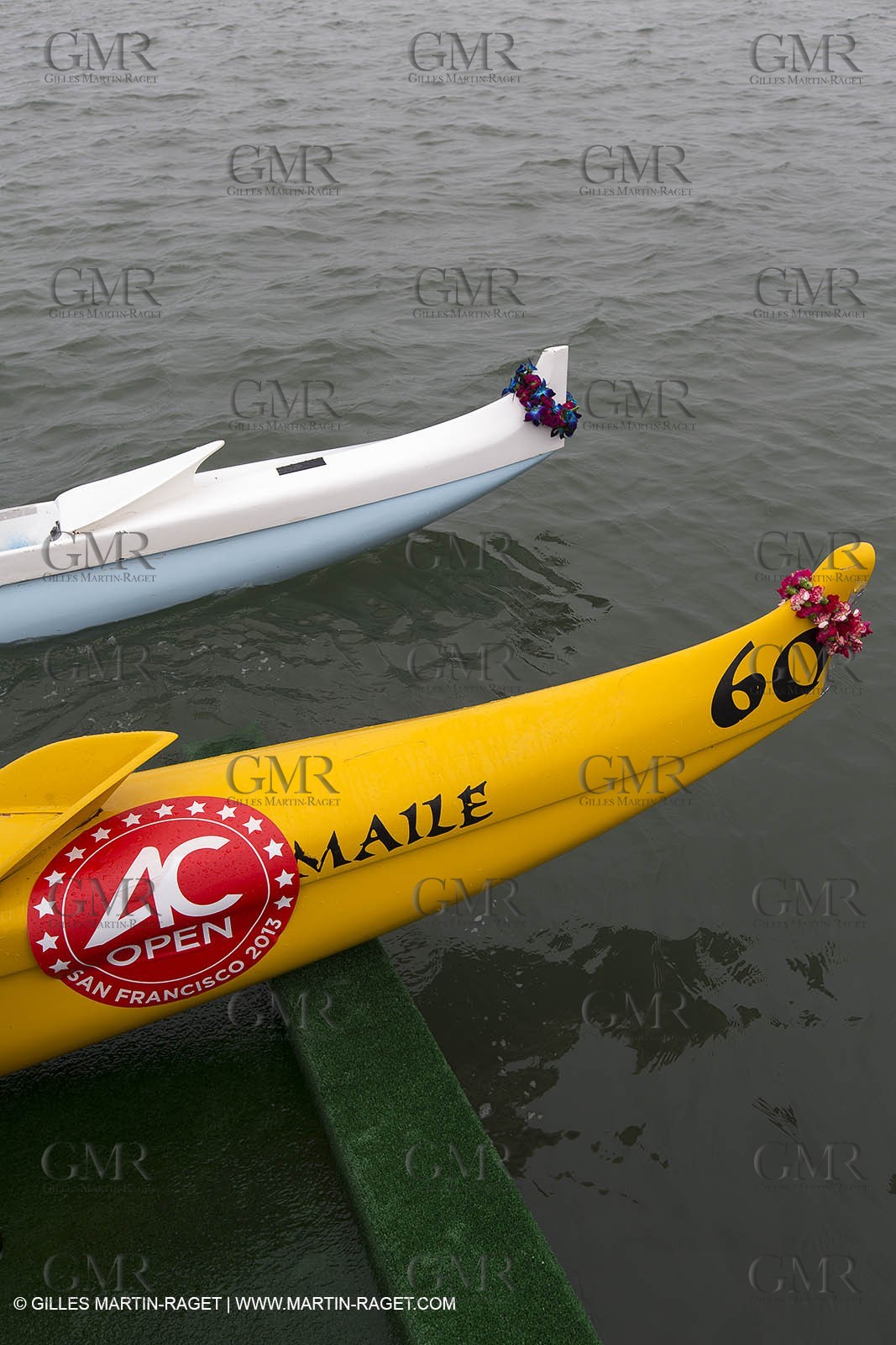 10 08 2013 - San Francisco (USA,CA) - 34th America's Cup - AC Open - Outrigger Canoe Races et Hula Danceperformance at Marina Green Village