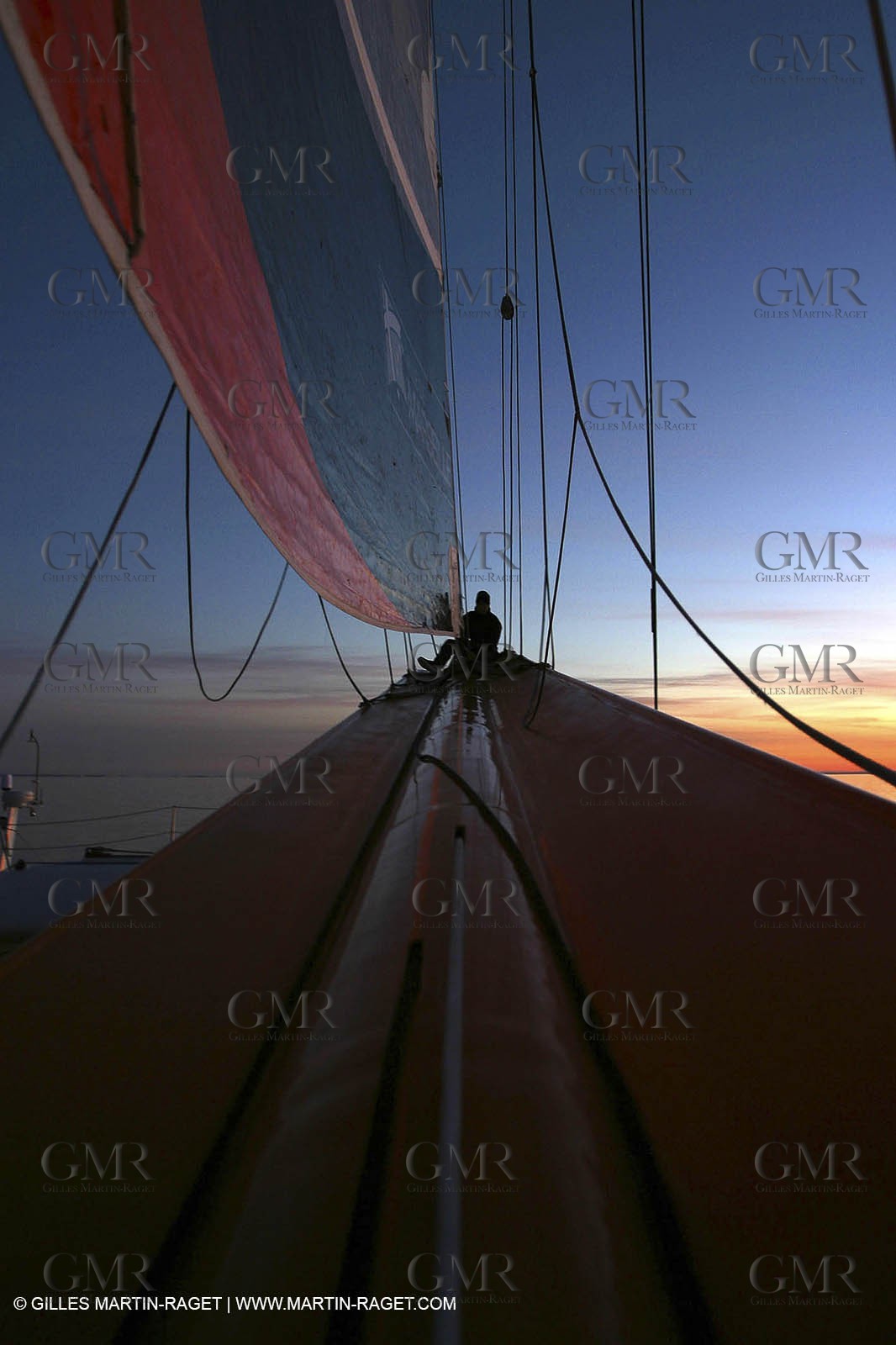 Lorient -Orange II - First sea trials - onboard - at night