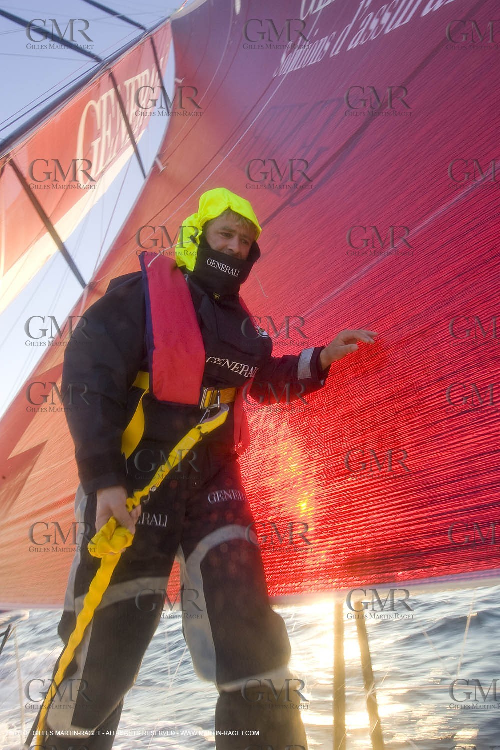27 09 2008 - Lorient (FRA, 56) - Onboard Generali with Yann Eliès - Vendée Globe 2008 Training