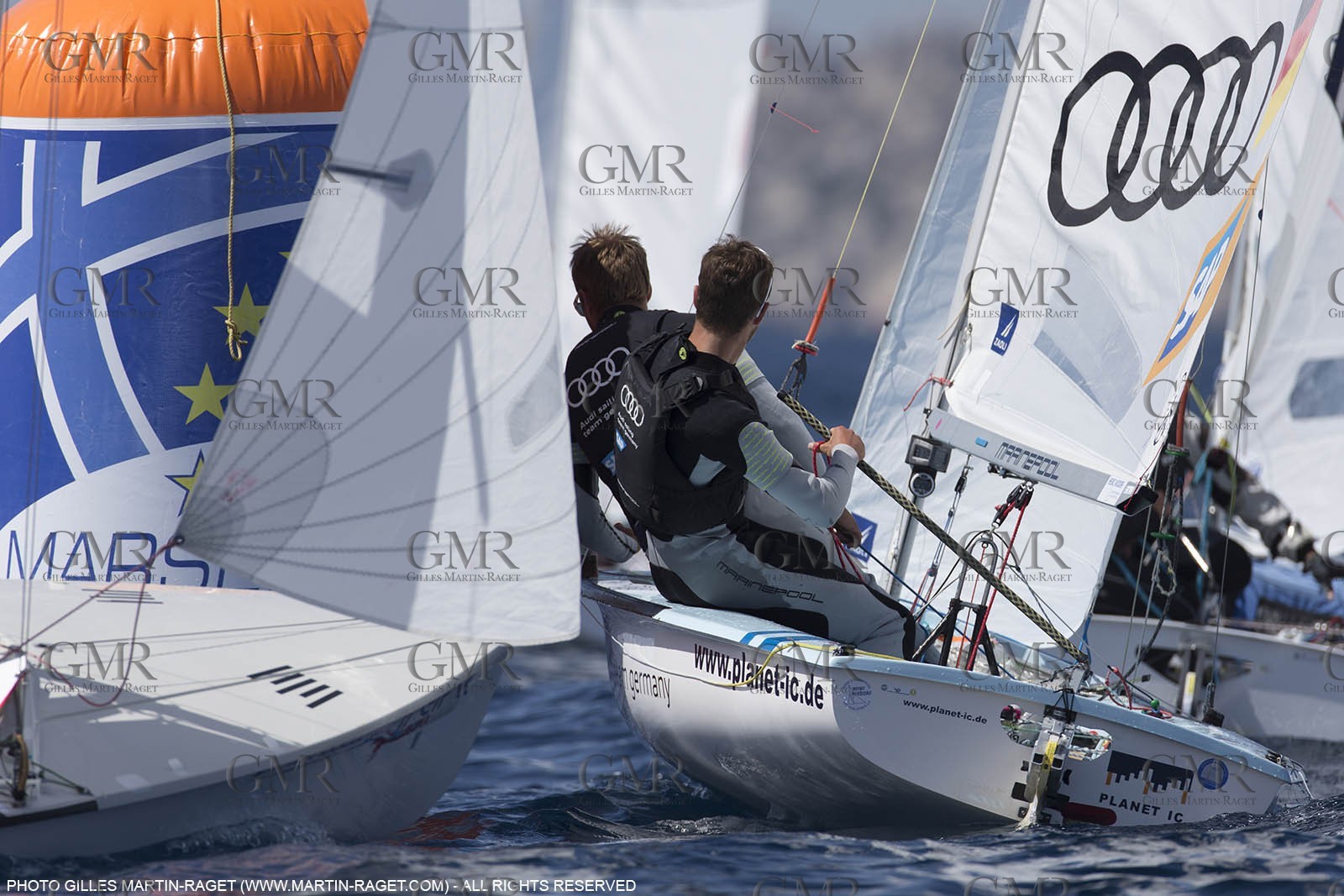 10 04 2015, Marseille (FRA), Yachting Club de la Pointe Rouge - Coupe Internationale de Printemps des 470, Day 3