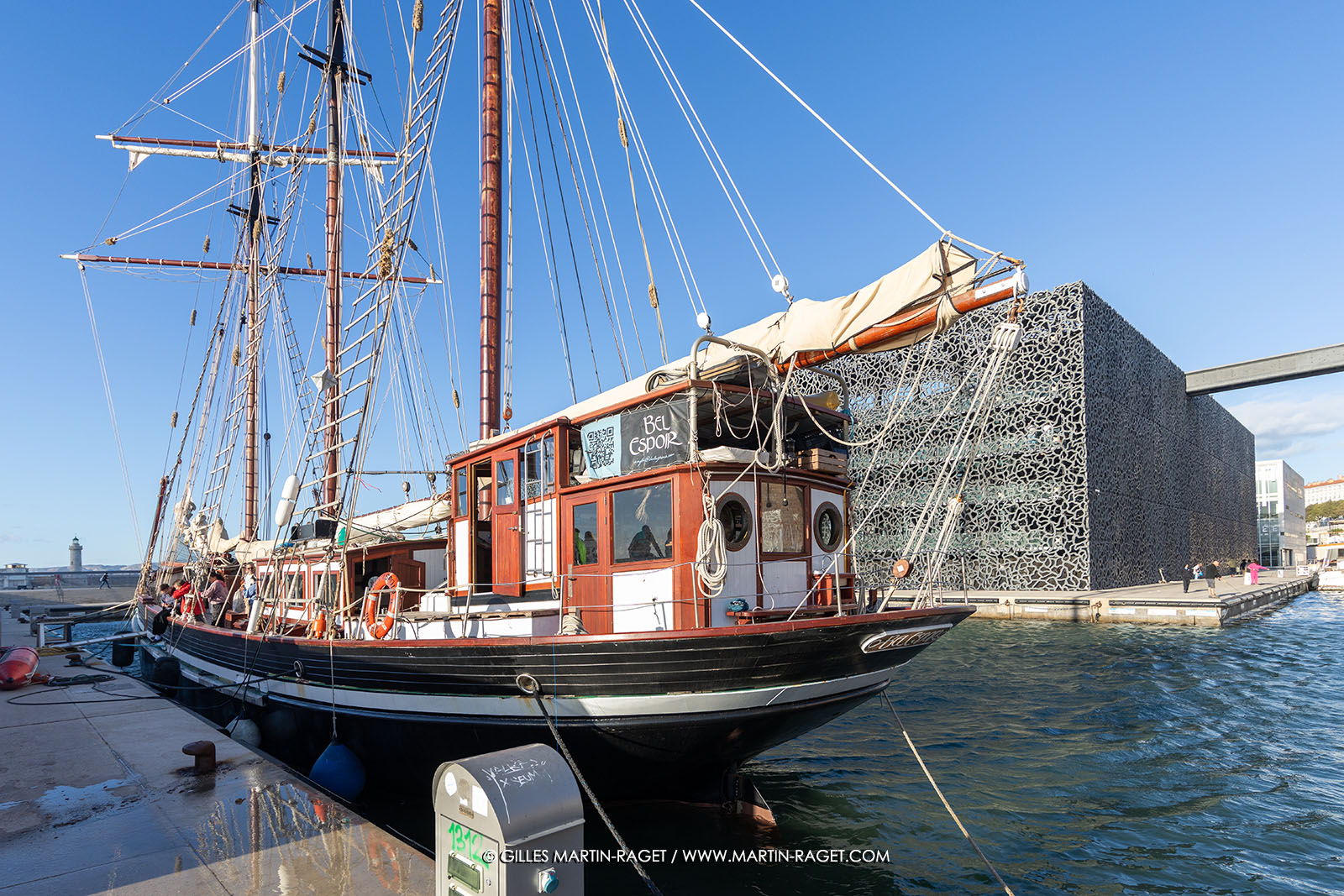 23 10 2025, Marseille (FRA), MED25 - Armada pour la Paix - Le Bel Espoir ammaré au Mucem