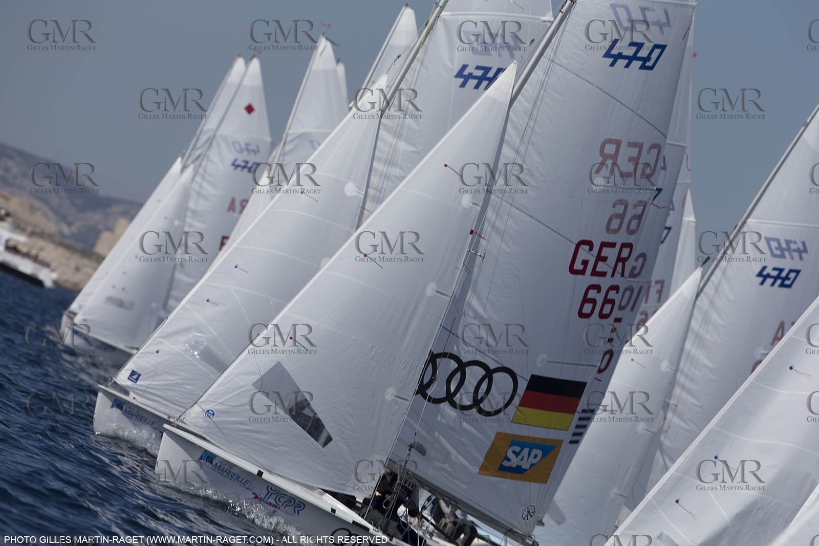 10 04 2015, Marseille (FRA), Yachting Club de la Pointe Rouge - Coupe Internationale de Printemps des 470, Day 3