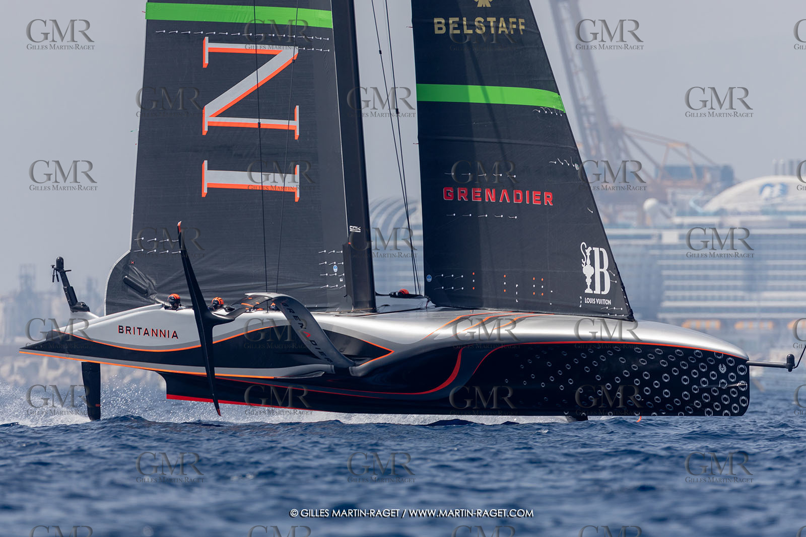 24 08 2024, Barcelona (ESP), Louis Vuitton 37th America's Cup, Louis Vuitton Prelilinary Regatta, Race Day 3