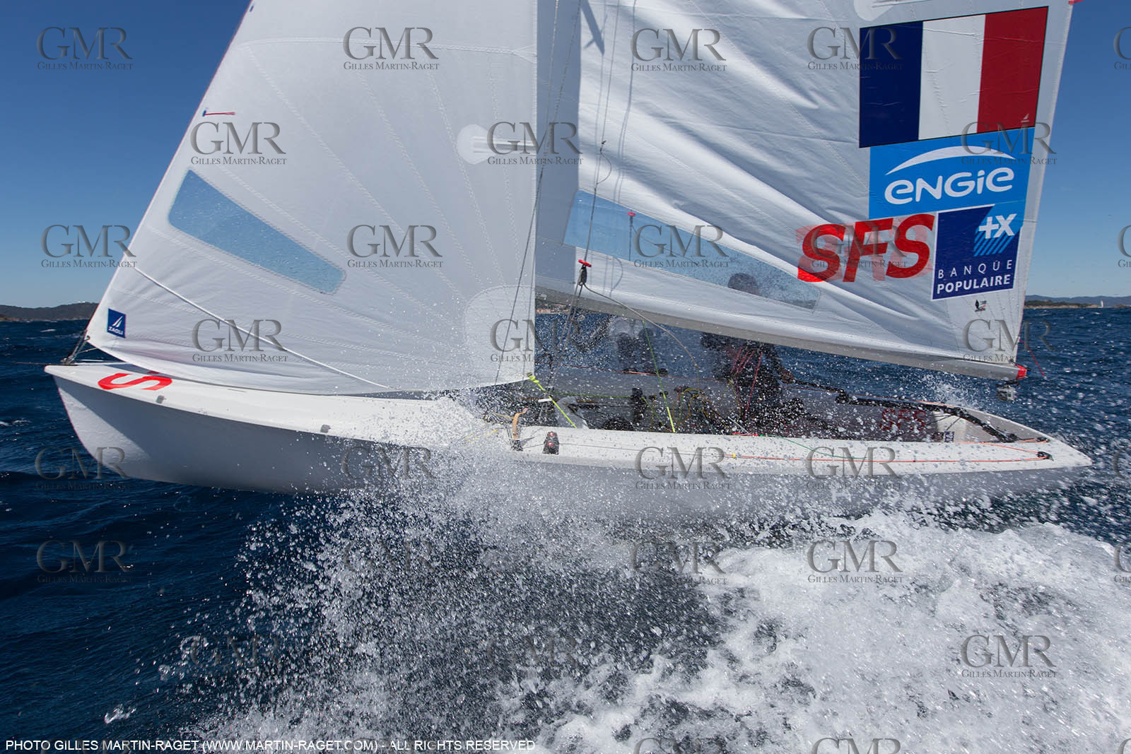 25 04 2016, Hyères (FRA,83), Jeux Olympiques Rio 2016, voile, 470, Sofian Bouvet   Jeremie Mion, SFS Voile