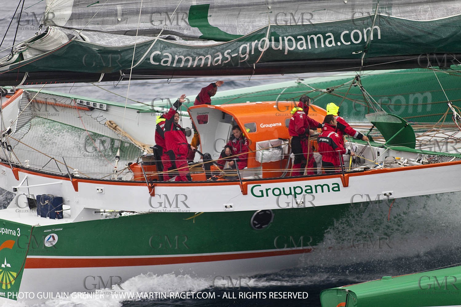 05 14 09 - Marseilles - Mediterranean Record - Groupama 3 - Franck Cammas - G Class - Start from Marseilles to Carthage (Tunisia)