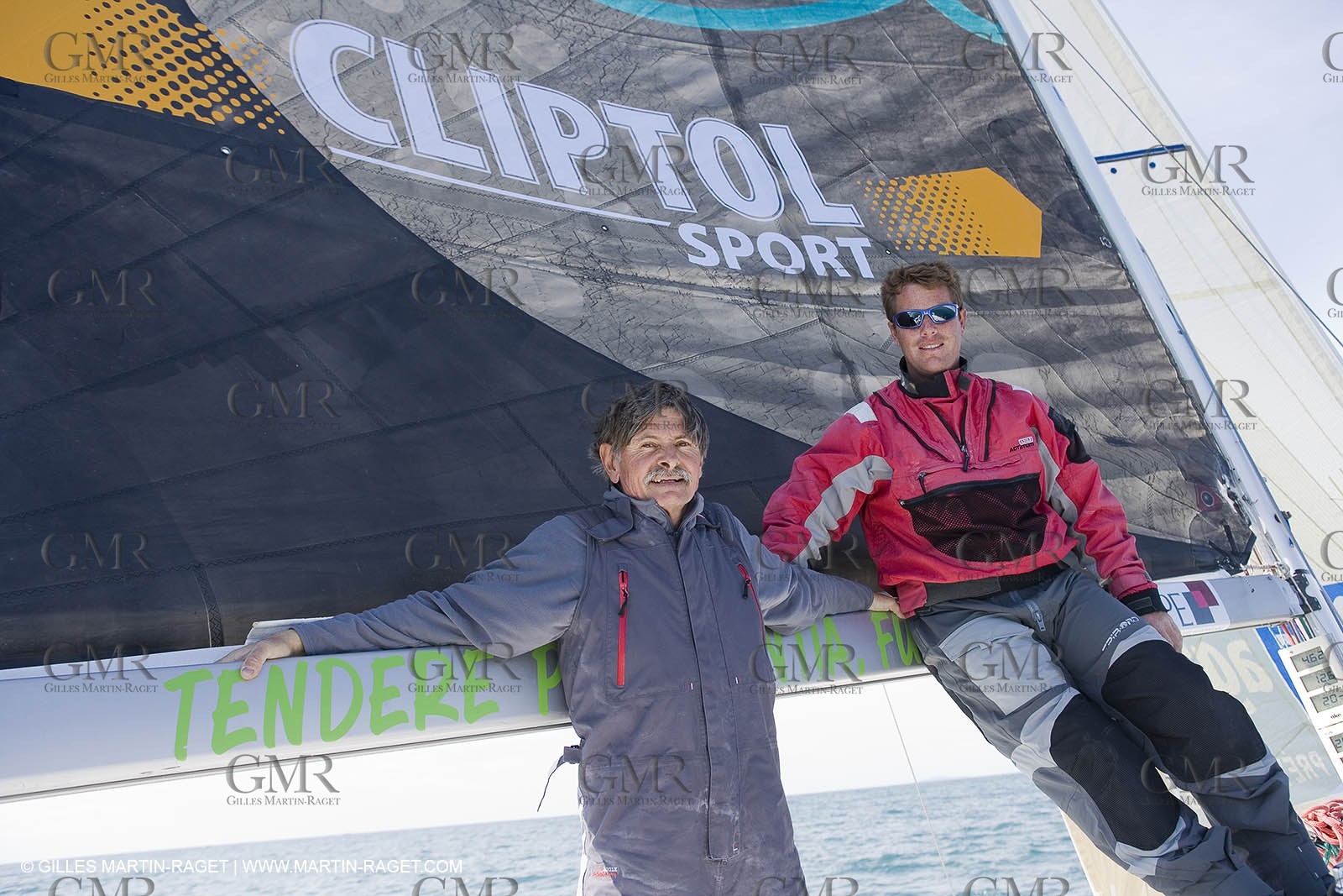 27 03 08- La Grande Motte- (FRA,34) Transat AG2R 2008- Jean-Paul Mouren- Laurent Pellecuer