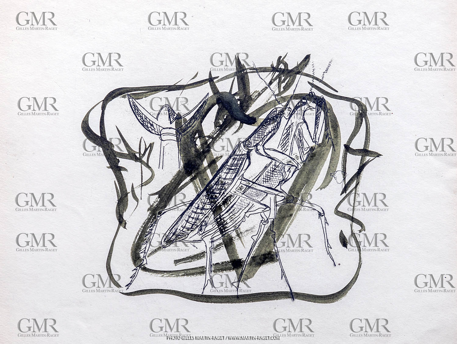 12 07 2020, St Rémy de Provence (FRA, 13) Oeuvre Germaine Richier, gravure