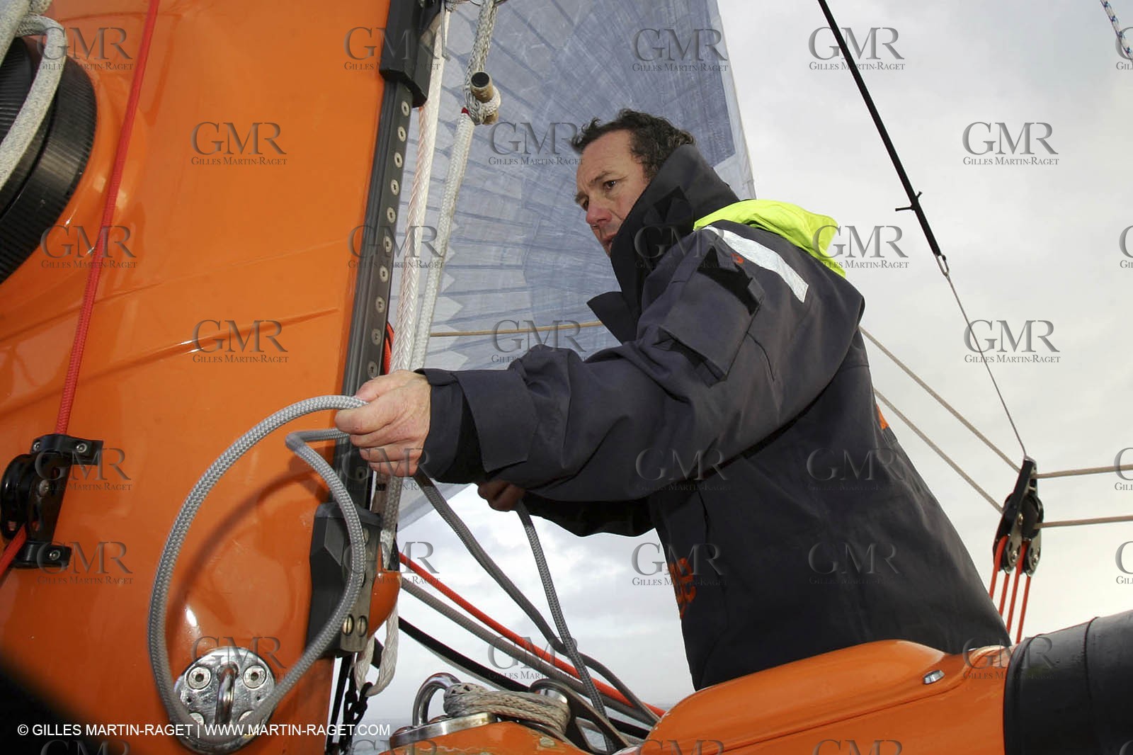 -Philippe Péché -  Orange II - Trophée Jules Verne 2005 - Entraînements Golfe de Gascogne