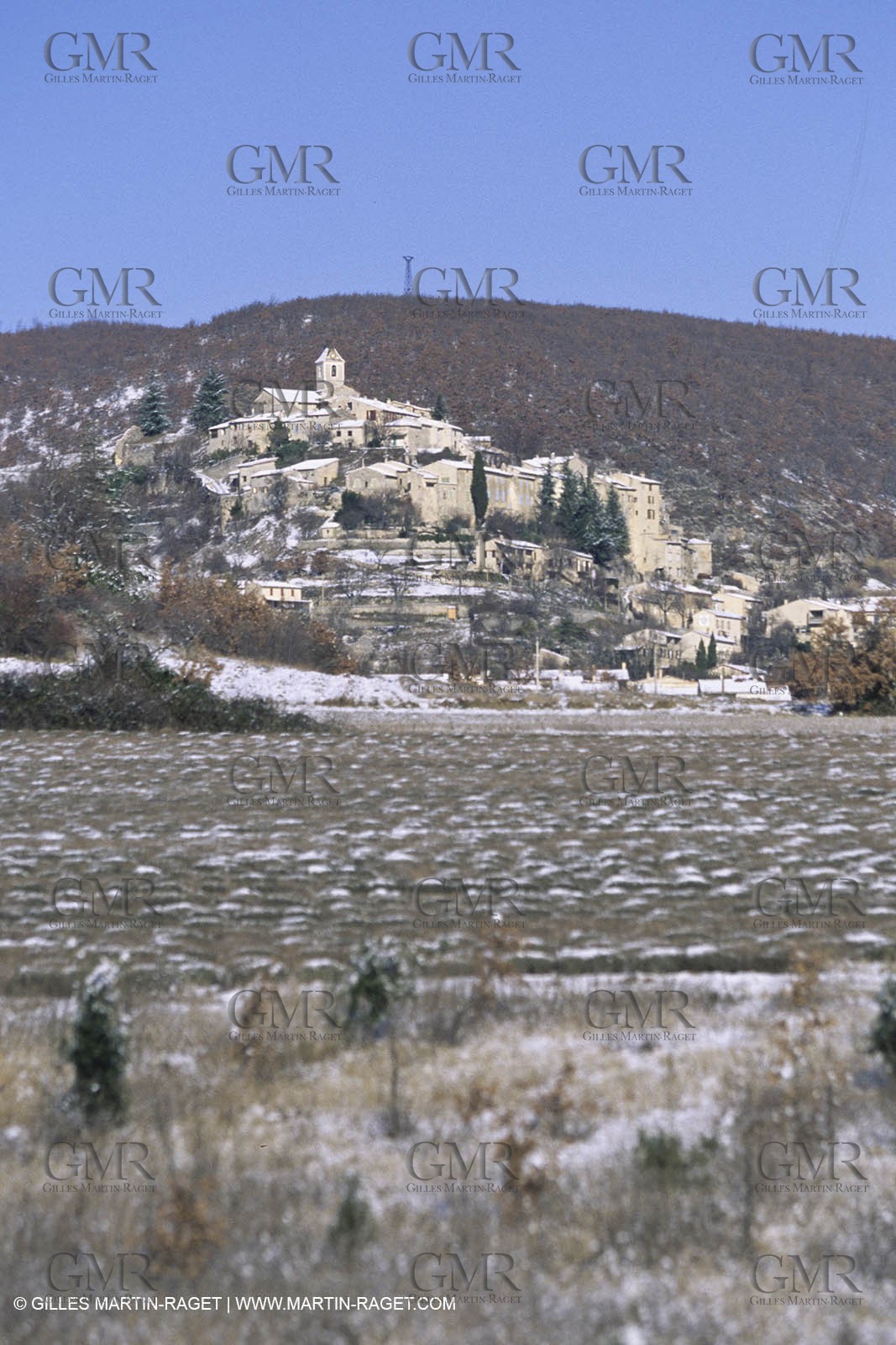 Provence under snow