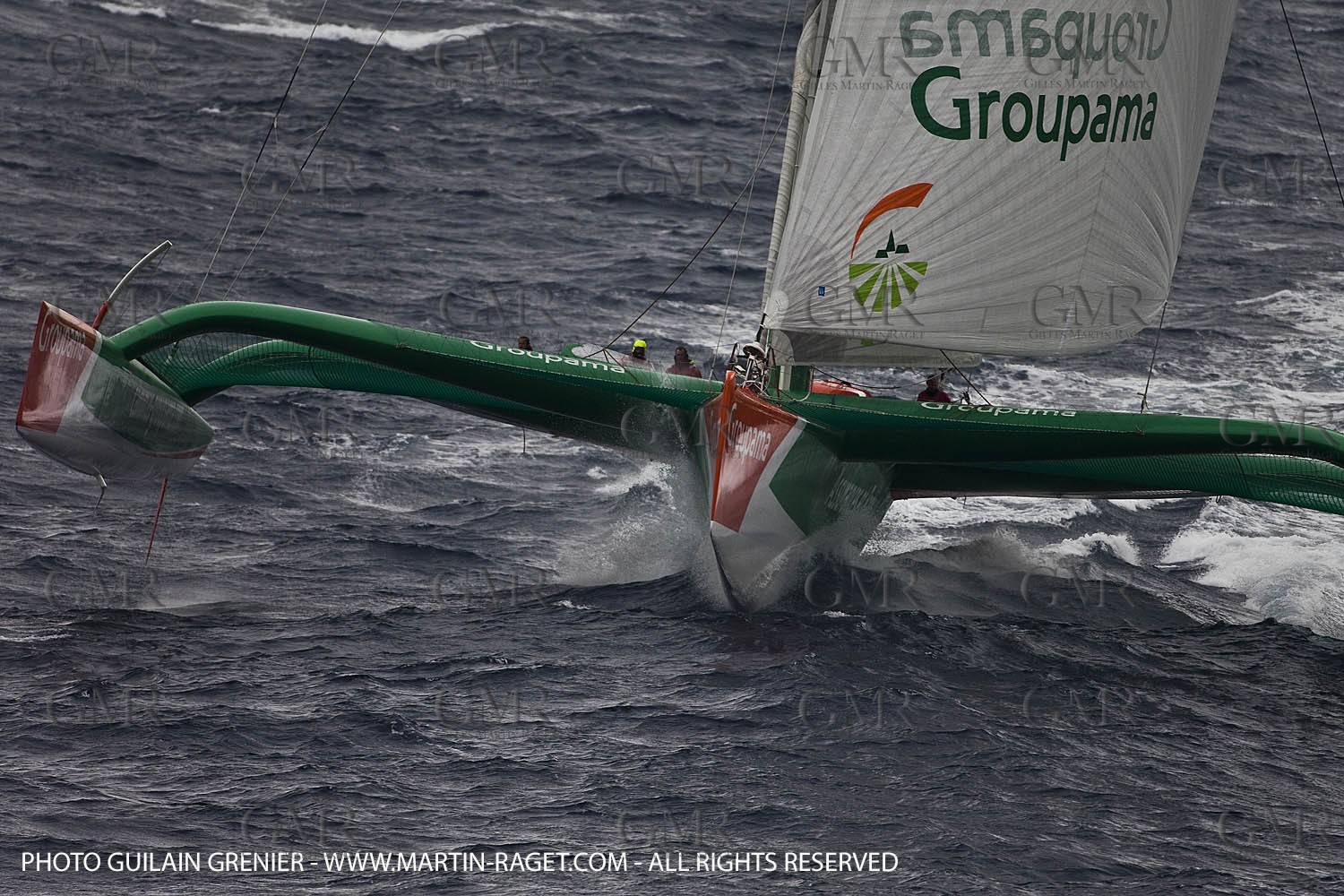 05 14 09 - Marseilles - Mediterranean Record - Groupama 3 - Franck Cammas - G Class - Start from Marseilles to Carthage (Tunisia)