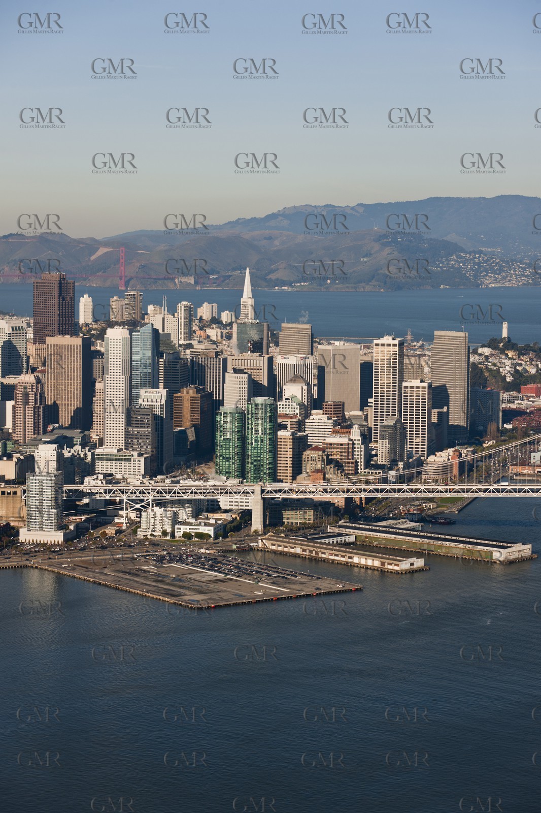 05 01 2011 - San Francisco (USA, CA) - 34th America's Cup - San Francisco waterfront  - Piers 26 (closest to bridge), Piers28, Piers 30-32