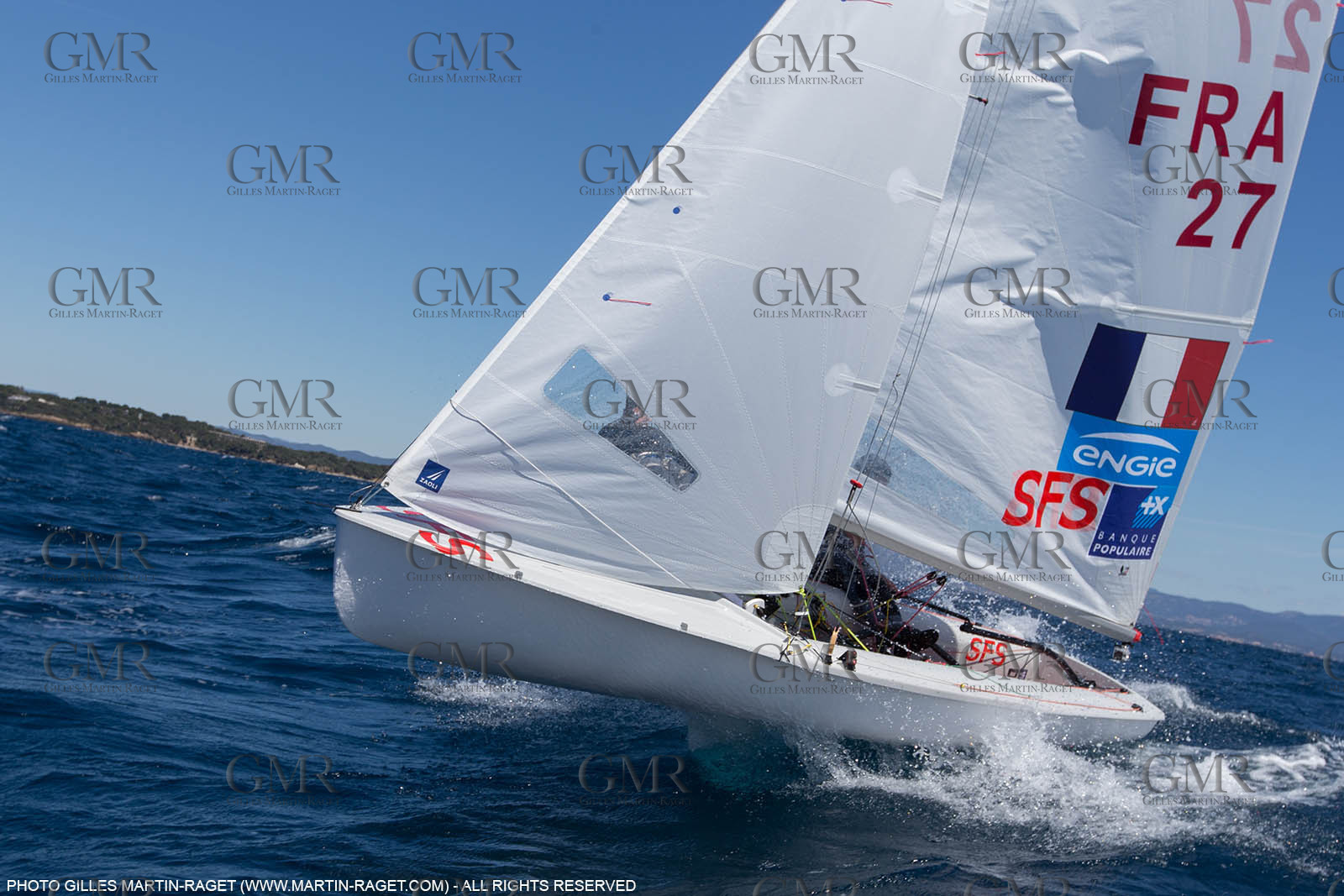 25 04 2016, Hyères (FRA,83), Jeux Olympiques Rio 2016, voile, 470, Sofian Bouvet   Jeremie Mion, SFS Voile