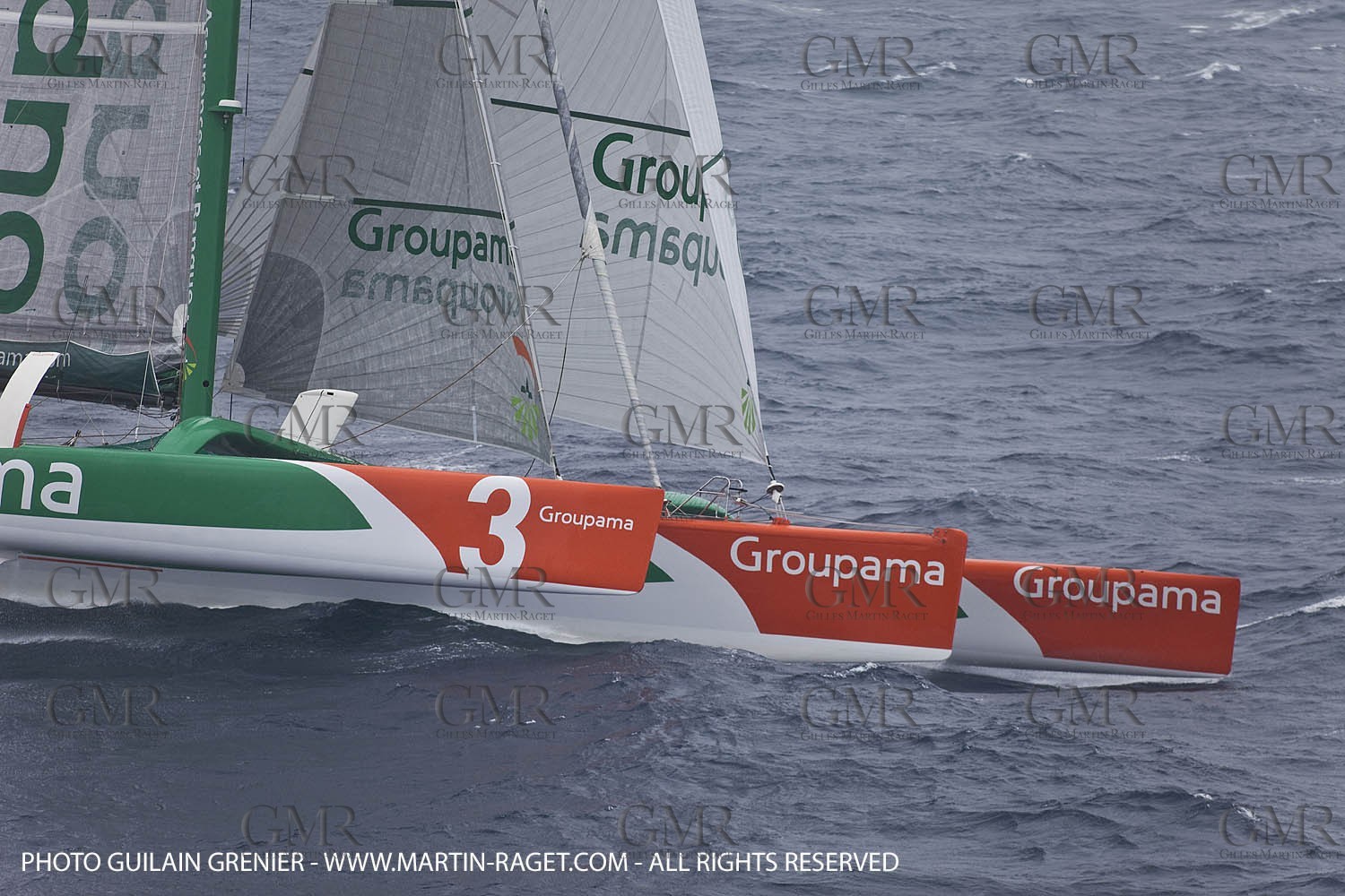 05 14 09 - Marseilles - Mediterranean Record - Groupama 3 - Franck Cammas - G Class - Start from Marseilles to Carthage (Tunisia)