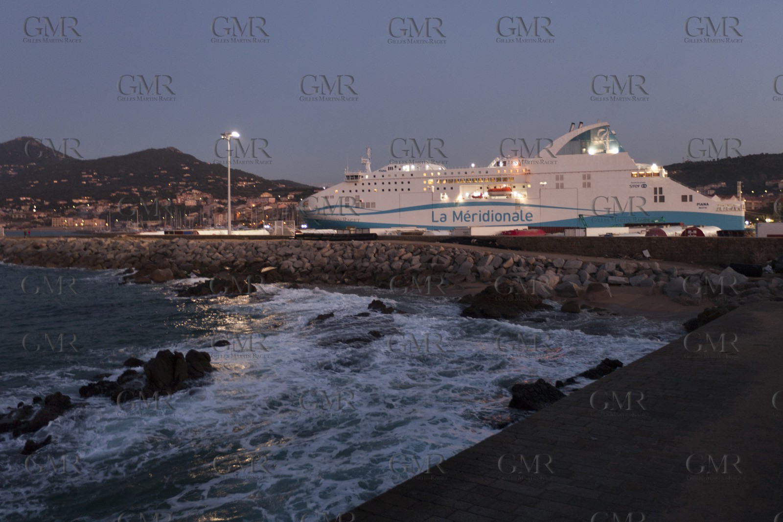 16 02 2012 - Propriano (FRA, Corse) -  La Méridionale shipping company- Piana at Propriano