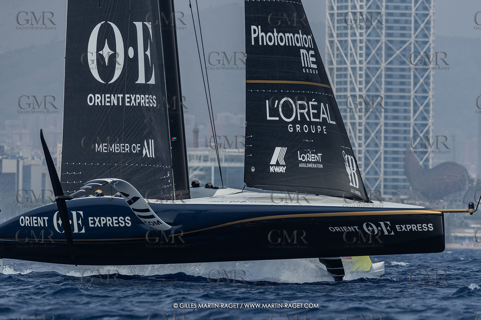 22 08 2024, Barcelona (ESP), Louis Vuitton 37th America's Cup, Louis Vuitton Preliminary Regatta, Race Day 1