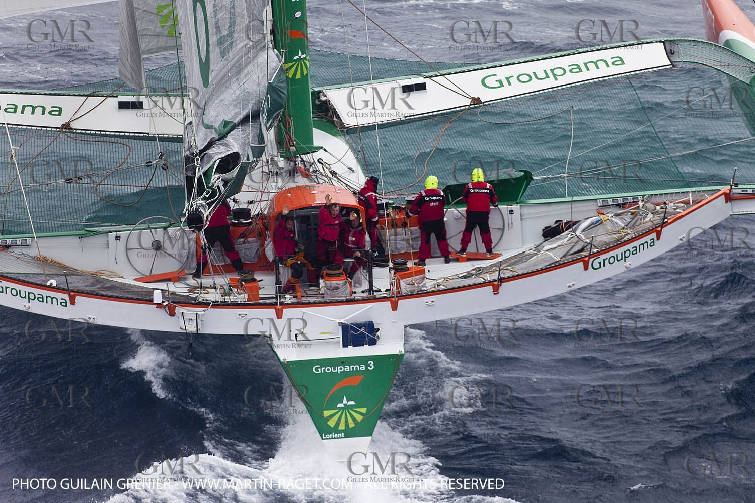 05 14 09 - Marseilles - Mediterranean Record - Groupama 3 - Franck Cammas - G Class - Start from Marseilles to Carthage (Tunisia)