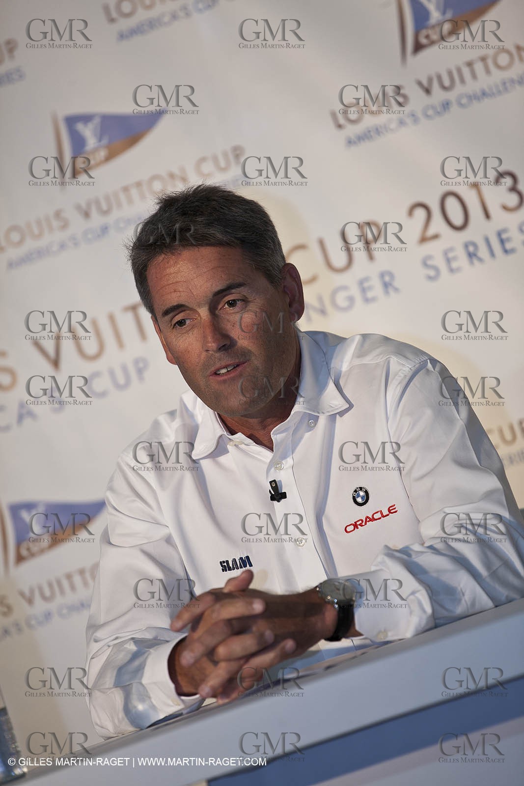 27 11 2010 - Dubao (UAE) - 34th America's Cup - Louis Vuitton Partnership announcement - Russell Coutts