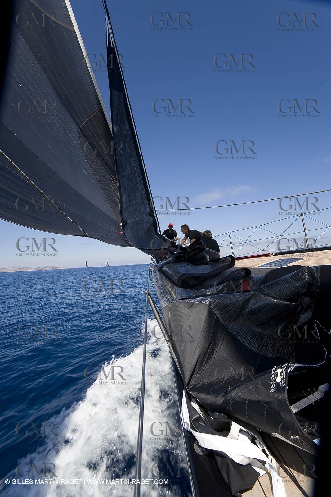 03 09 06 - Porto Cervo (Sardinia) - Maxi World Cup 2006 - Onboard Wally 90 Tango
