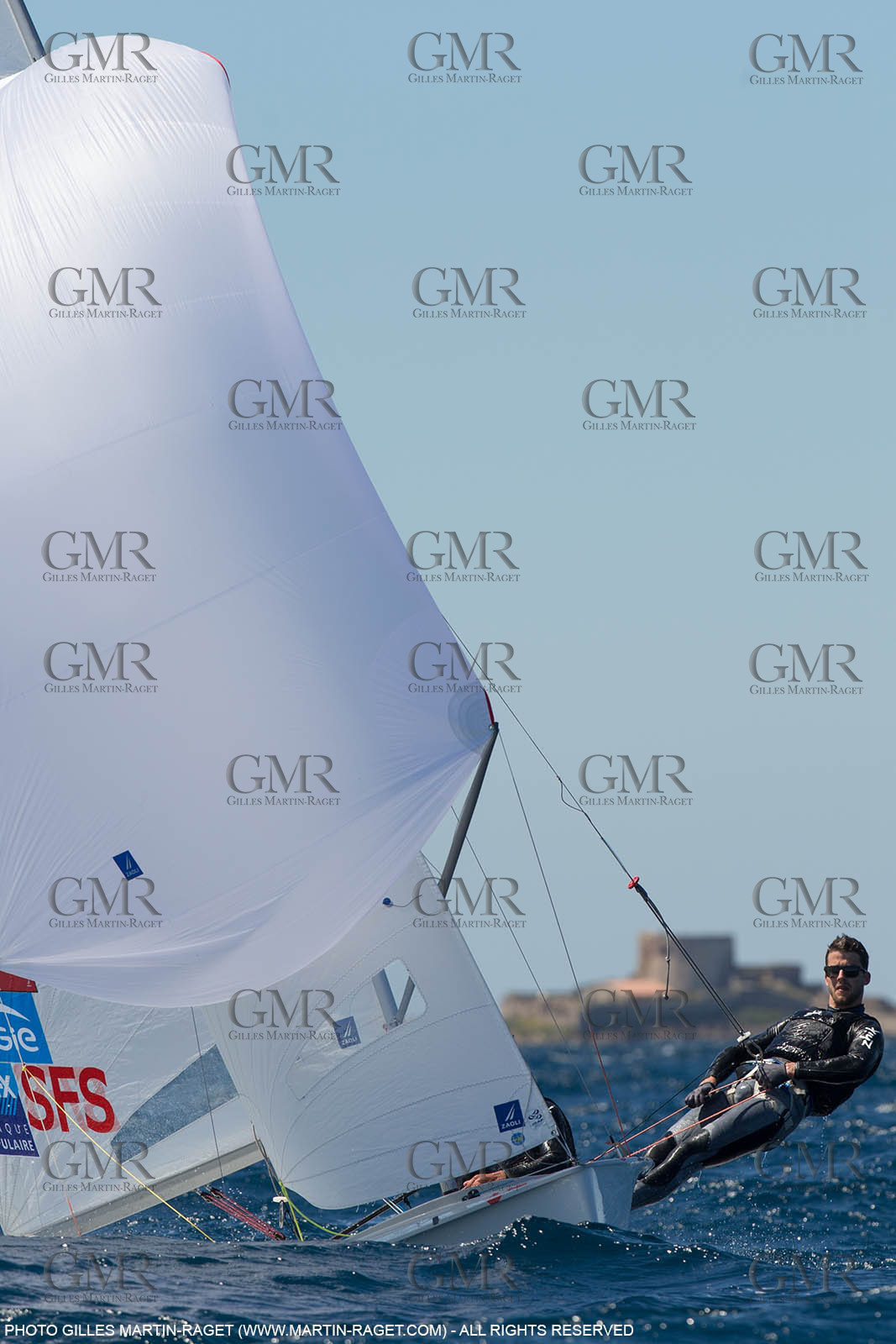 25 04 2016, Hyères (FRA,83), Jeux Olympiques Rio 2016, voile, 470, Sofian Bouvet   Jeremie Mion, SFS Voile