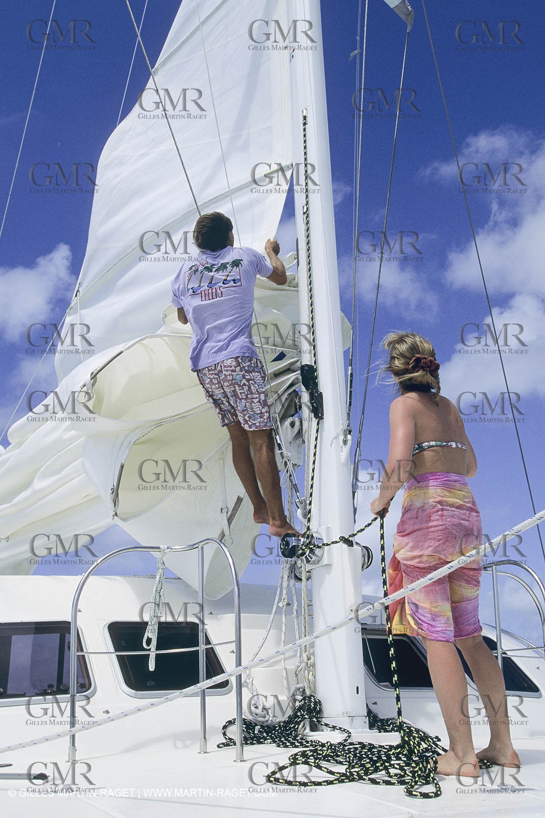 Voile, Croisière, Personnages