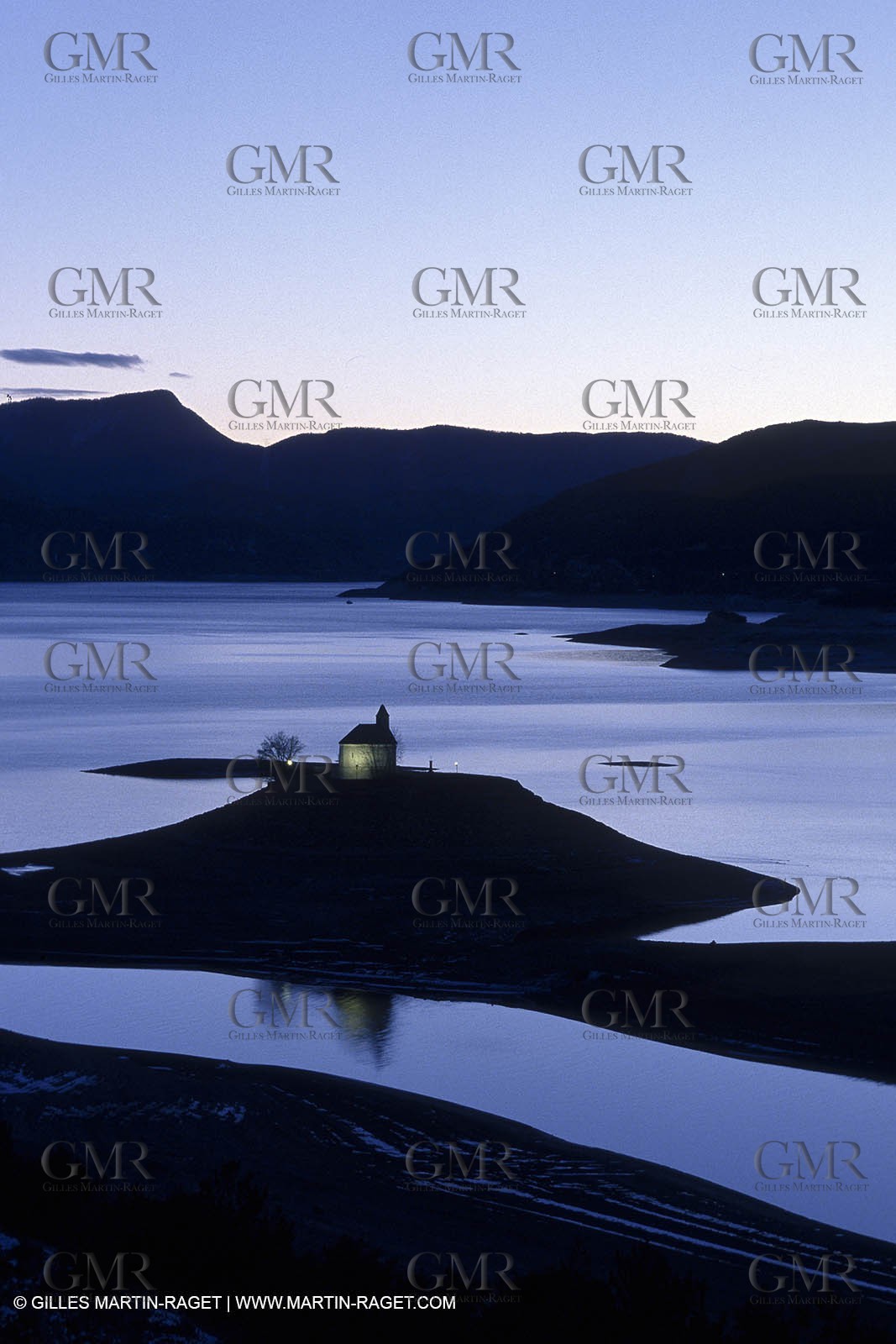 France - Southern Alps - Serre Ponçon Lake - Savines church