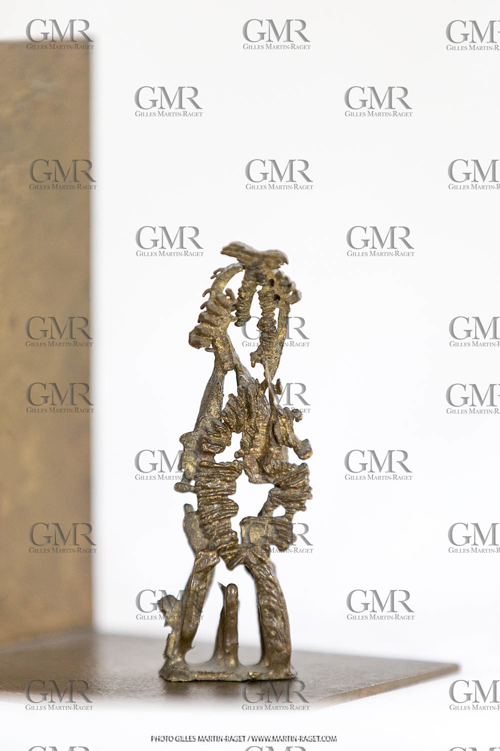 06 03 2016, Saint Etienne du Grès (FRA,13), Oeuvre de Germaine Richier, Seiche n° 27 sur équerre, 1955-56